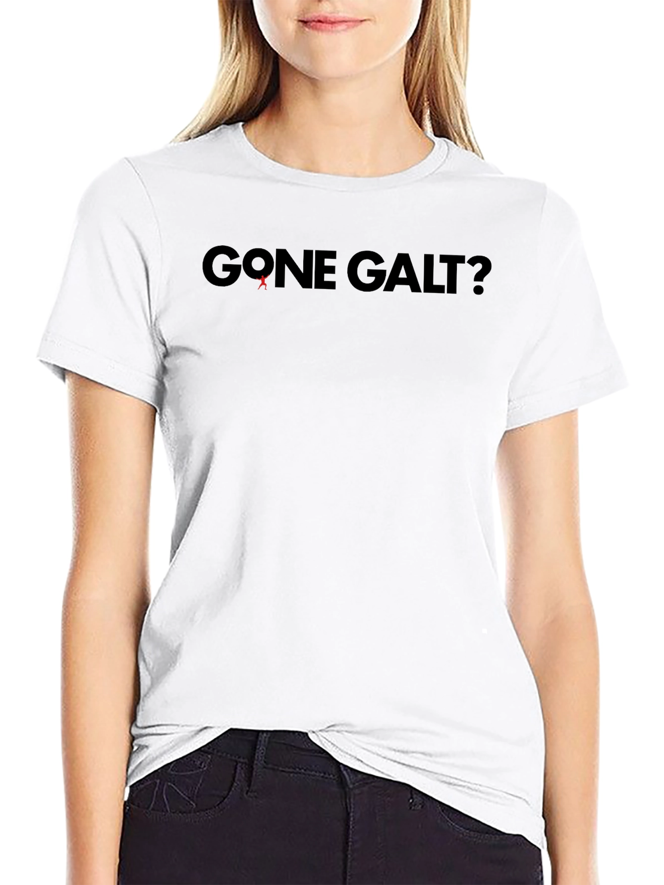 Gone Galt? Black Graphic T-Shirt