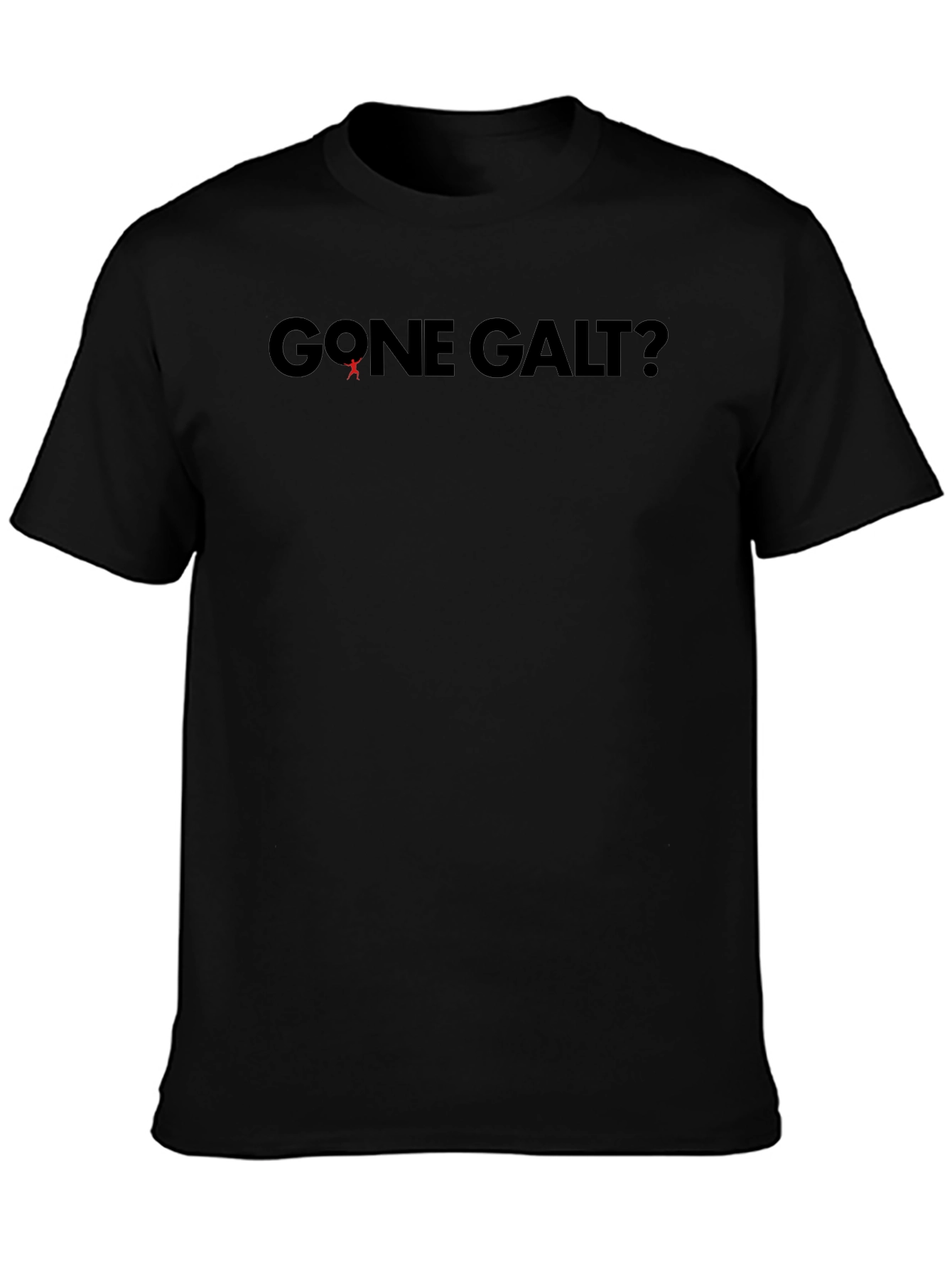 Gone Galt? Black Graphic T-Shirt