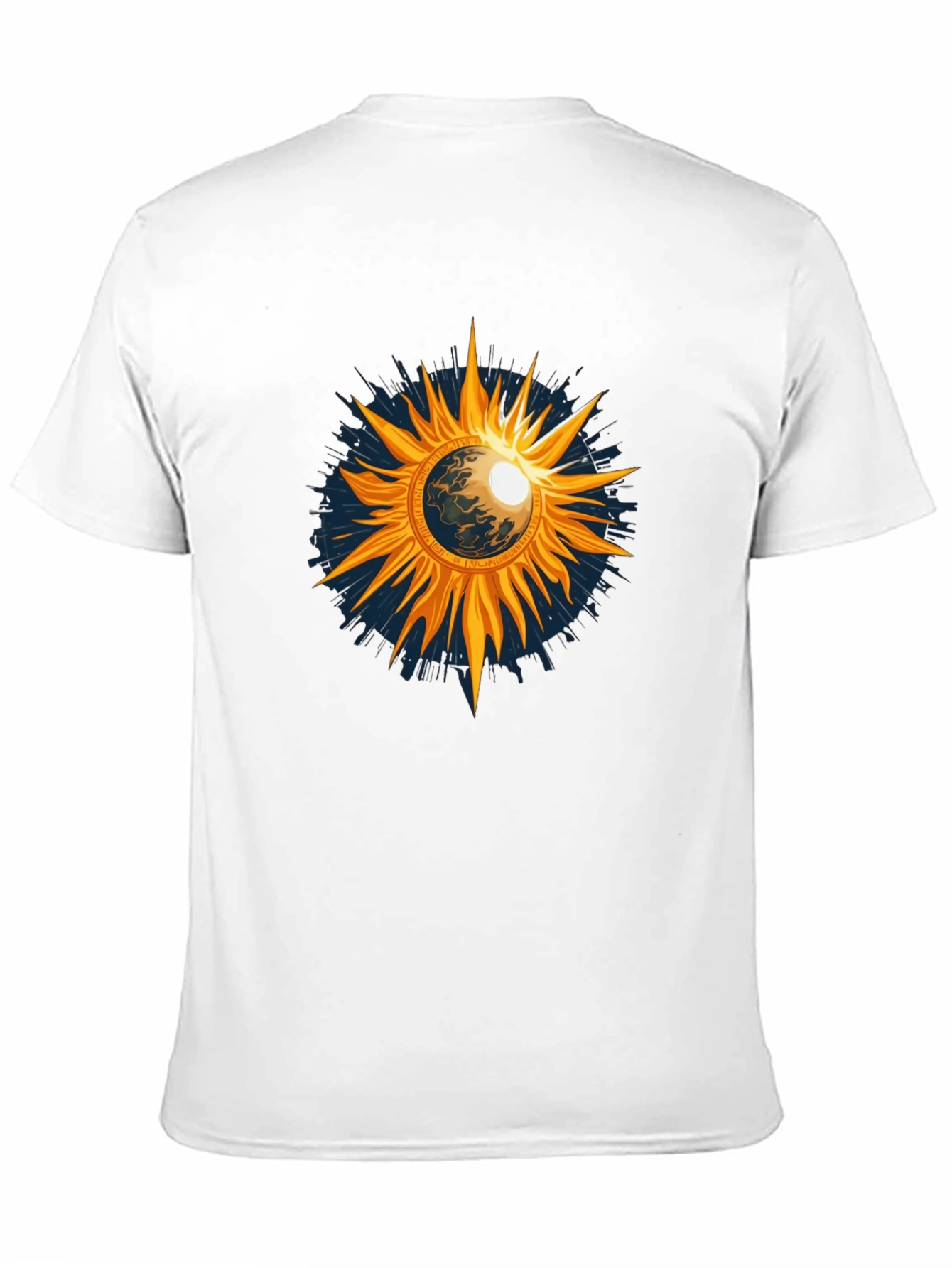 Cosmic Sun Graphic Tee - Black