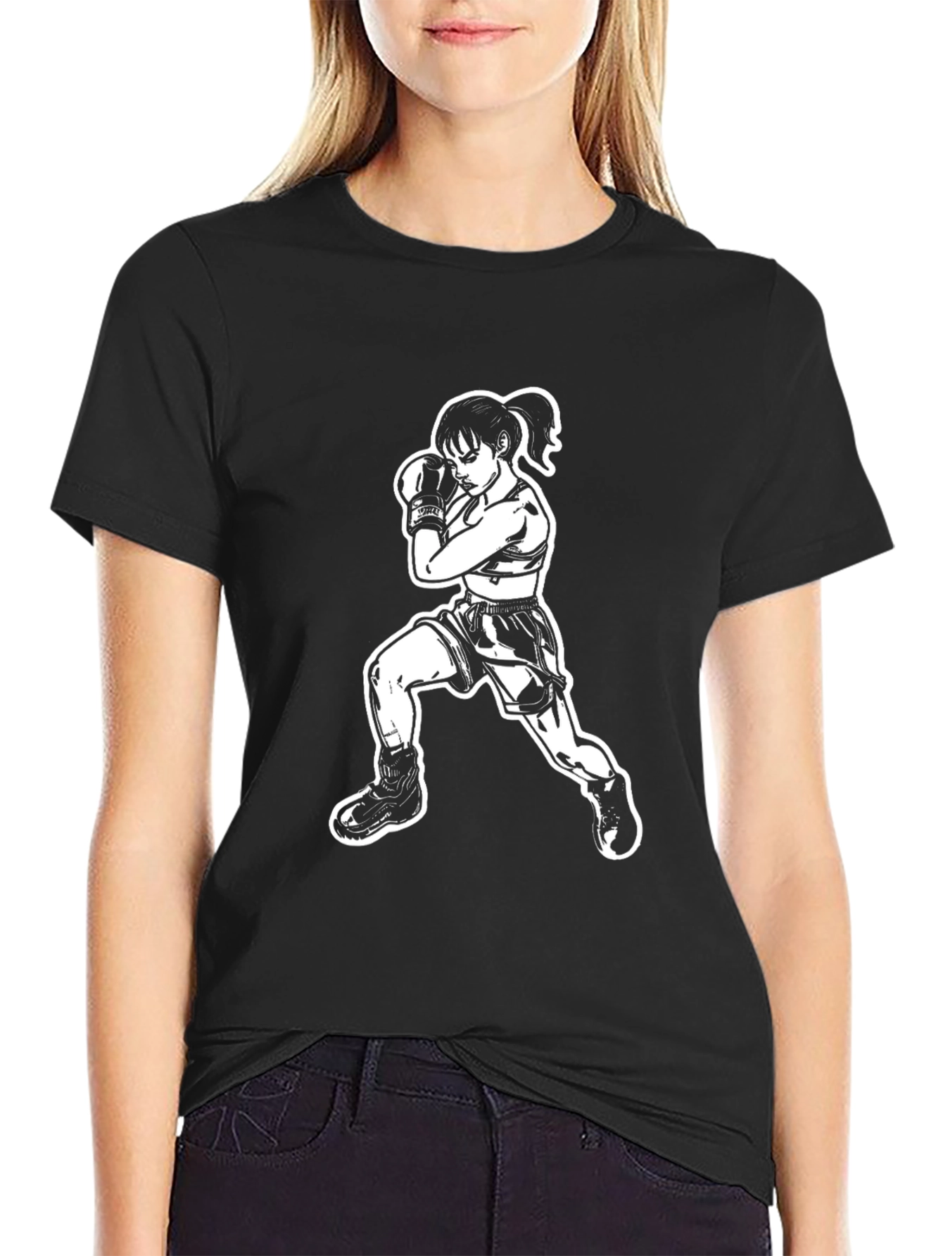 Fighter Graphic Tee - Martial Arts Design