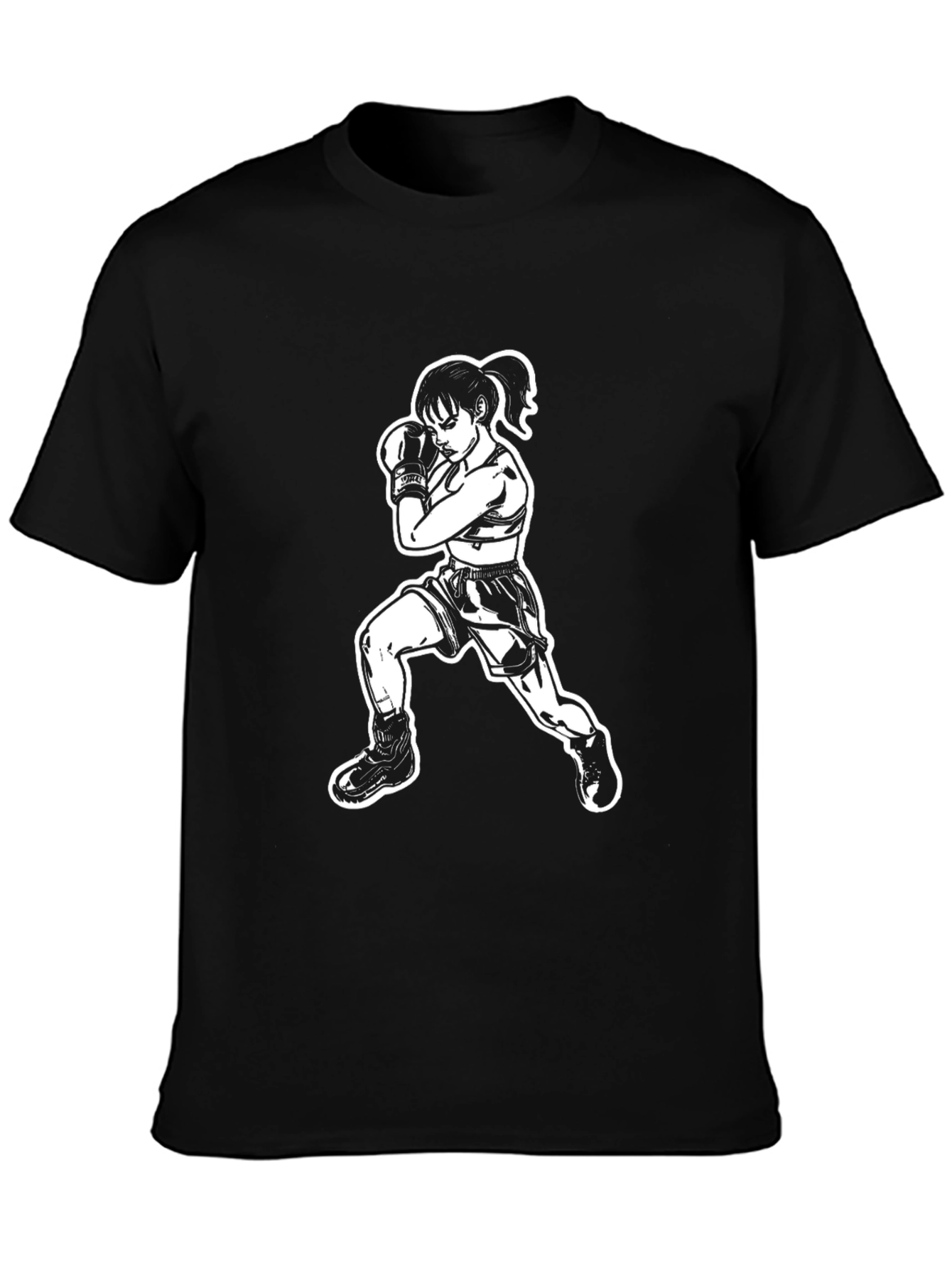 Fighter Graphic Tee - Martial Arts Design