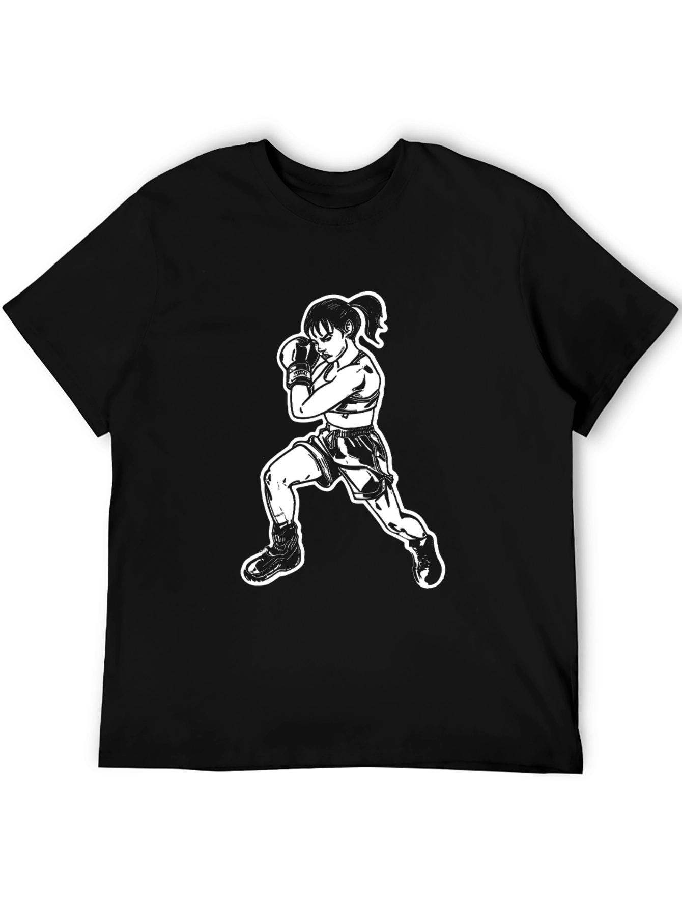 Fighter Graphic Tee - Martial Arts Design