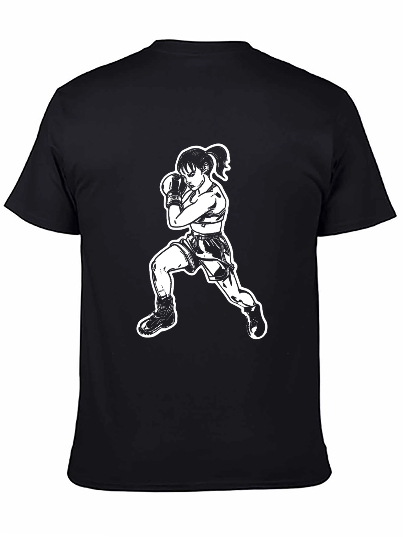 Fighter Graphic Tee - Martial Arts Design