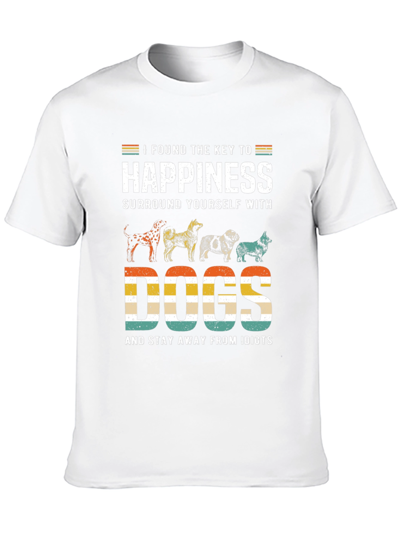 Happiness is Dogs Graphic T-Shirt