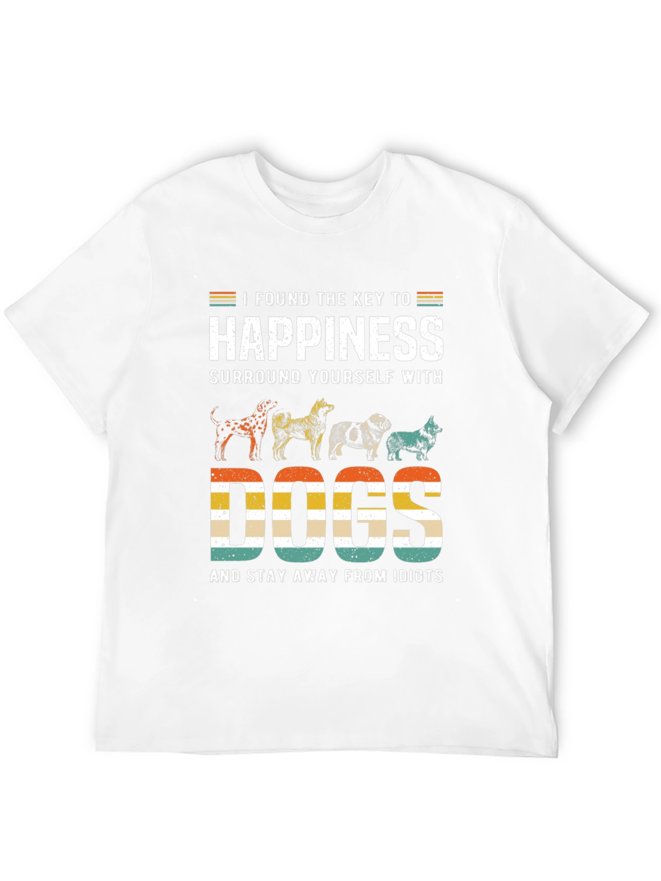 Happiness is Dogs Graphic T-Shirt