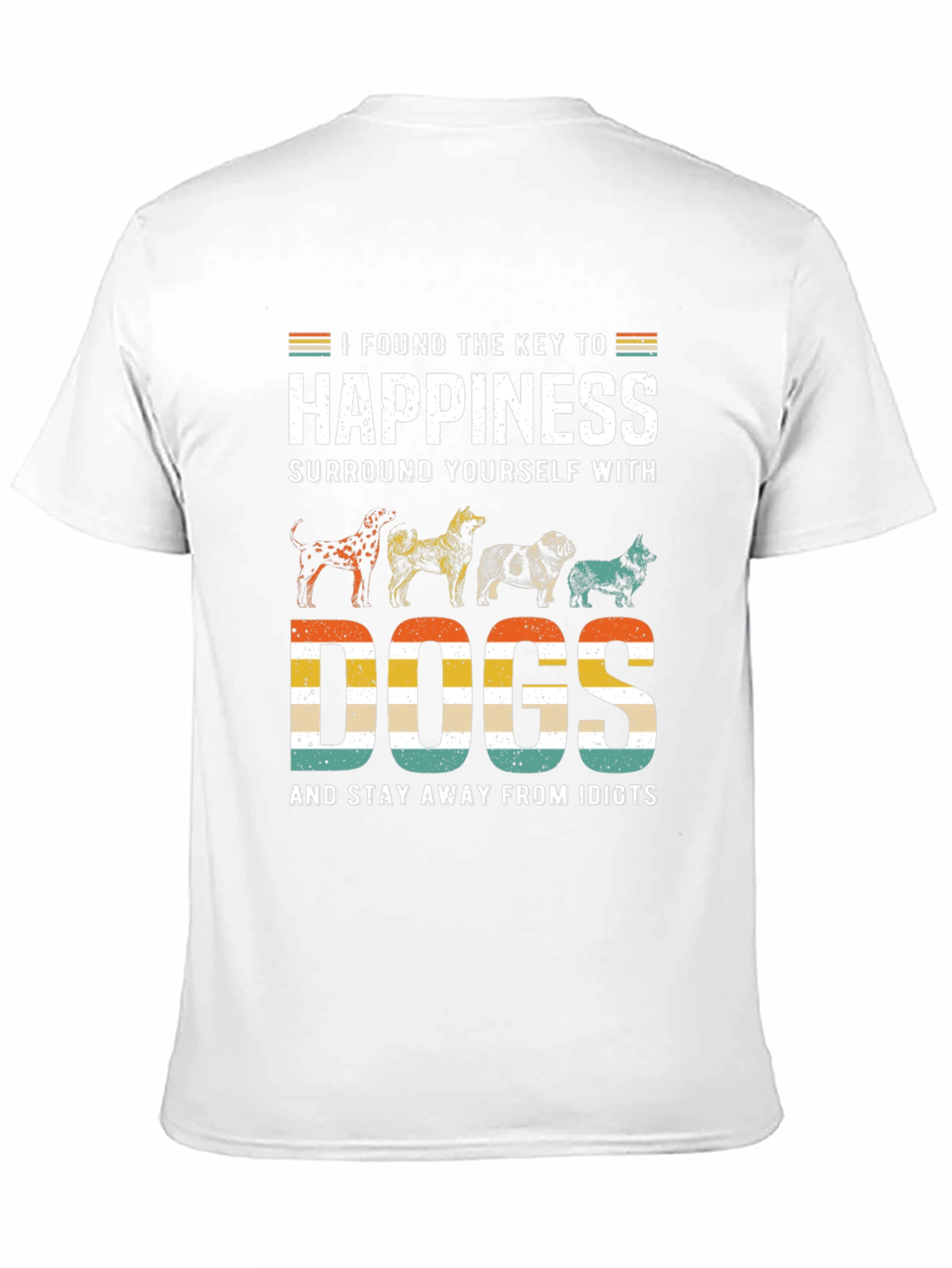 Happiness is Dogs Graphic T-Shirt