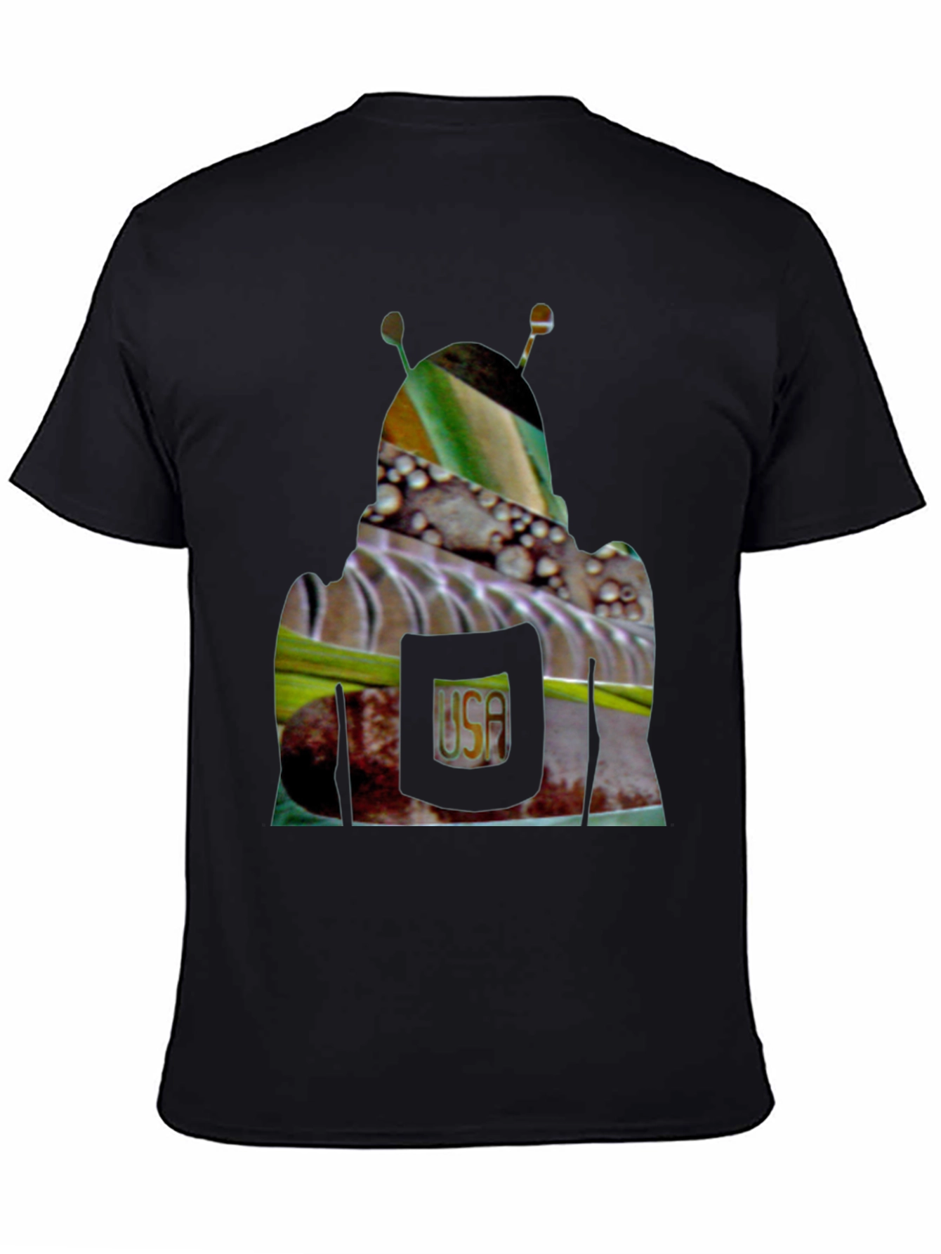 Abstract Graphic Print Crew Neck T-Shirt