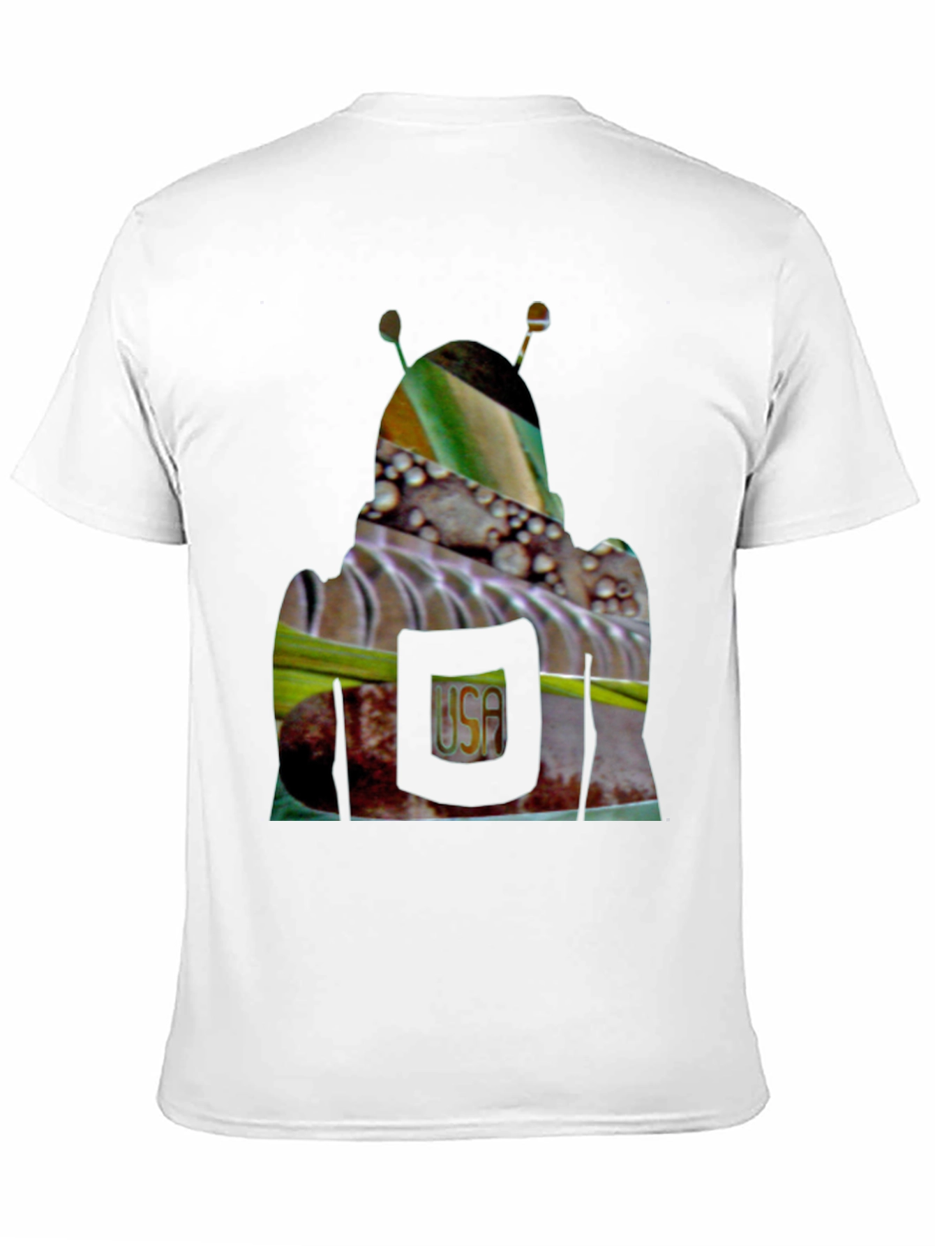 Abstract Graphic Print Crew Neck T-Shirt