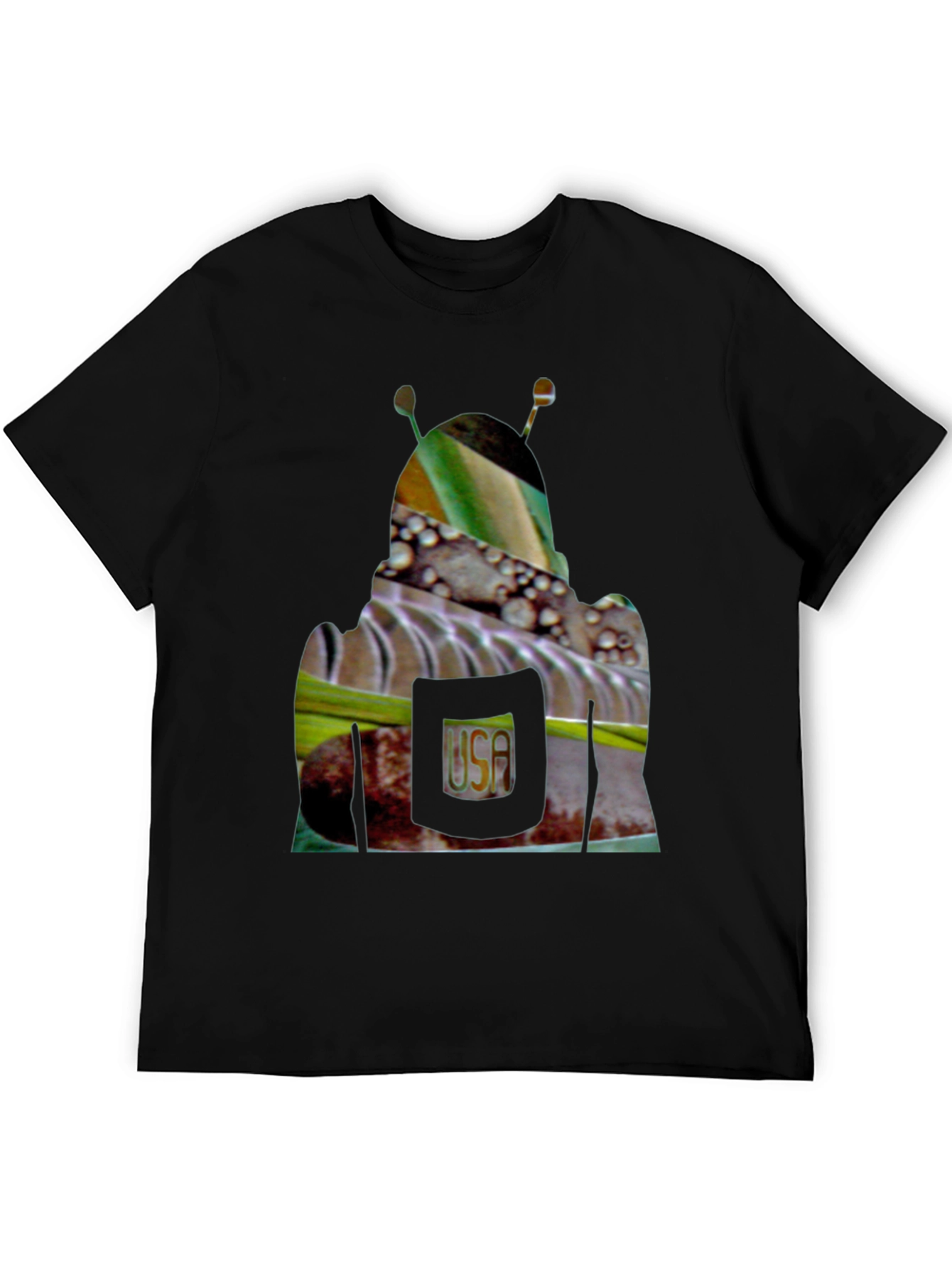 Abstract Graphic Print Crew Neck T-Shirt