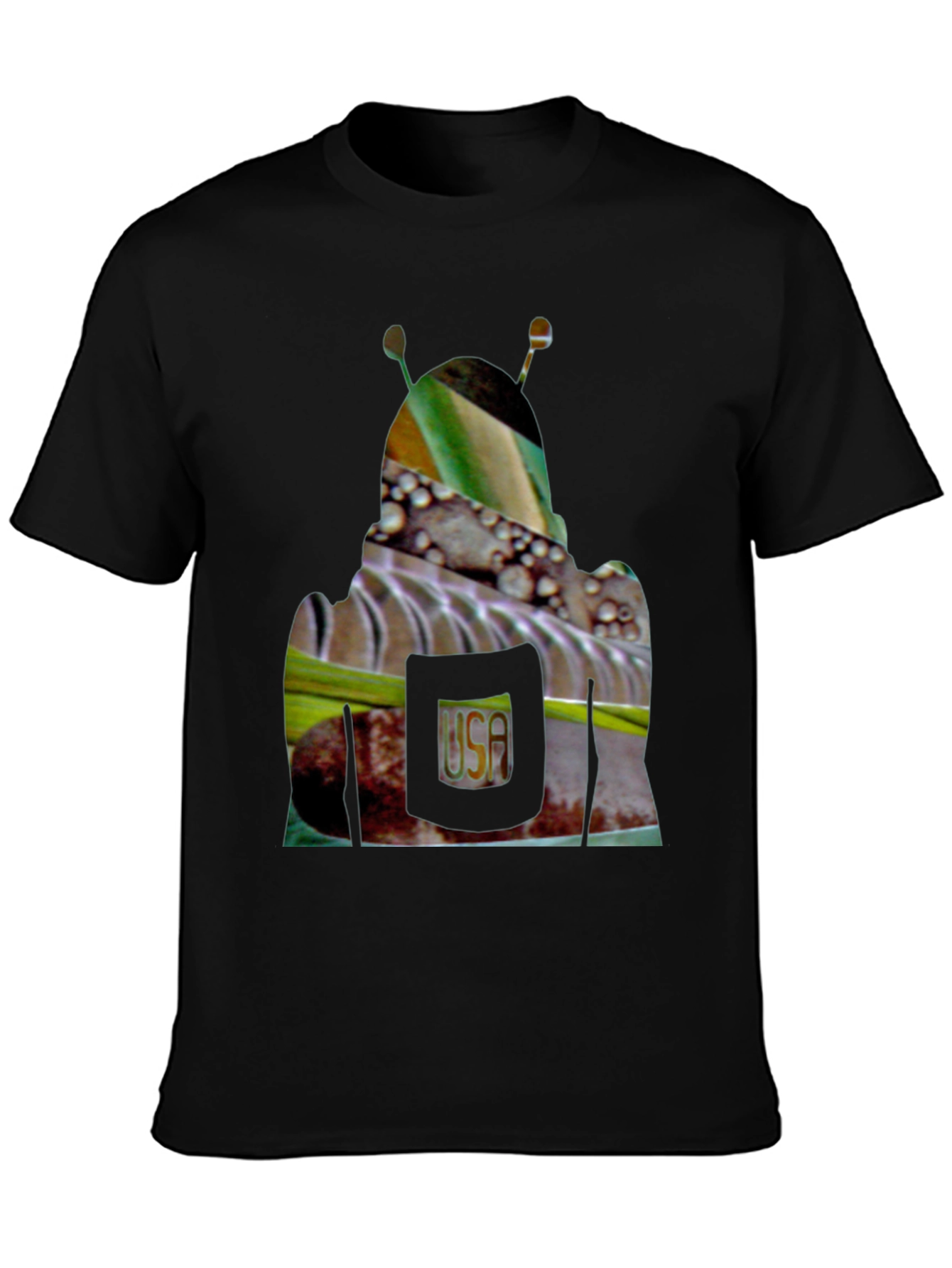 Abstract Graphic Print Crew Neck T-Shirt