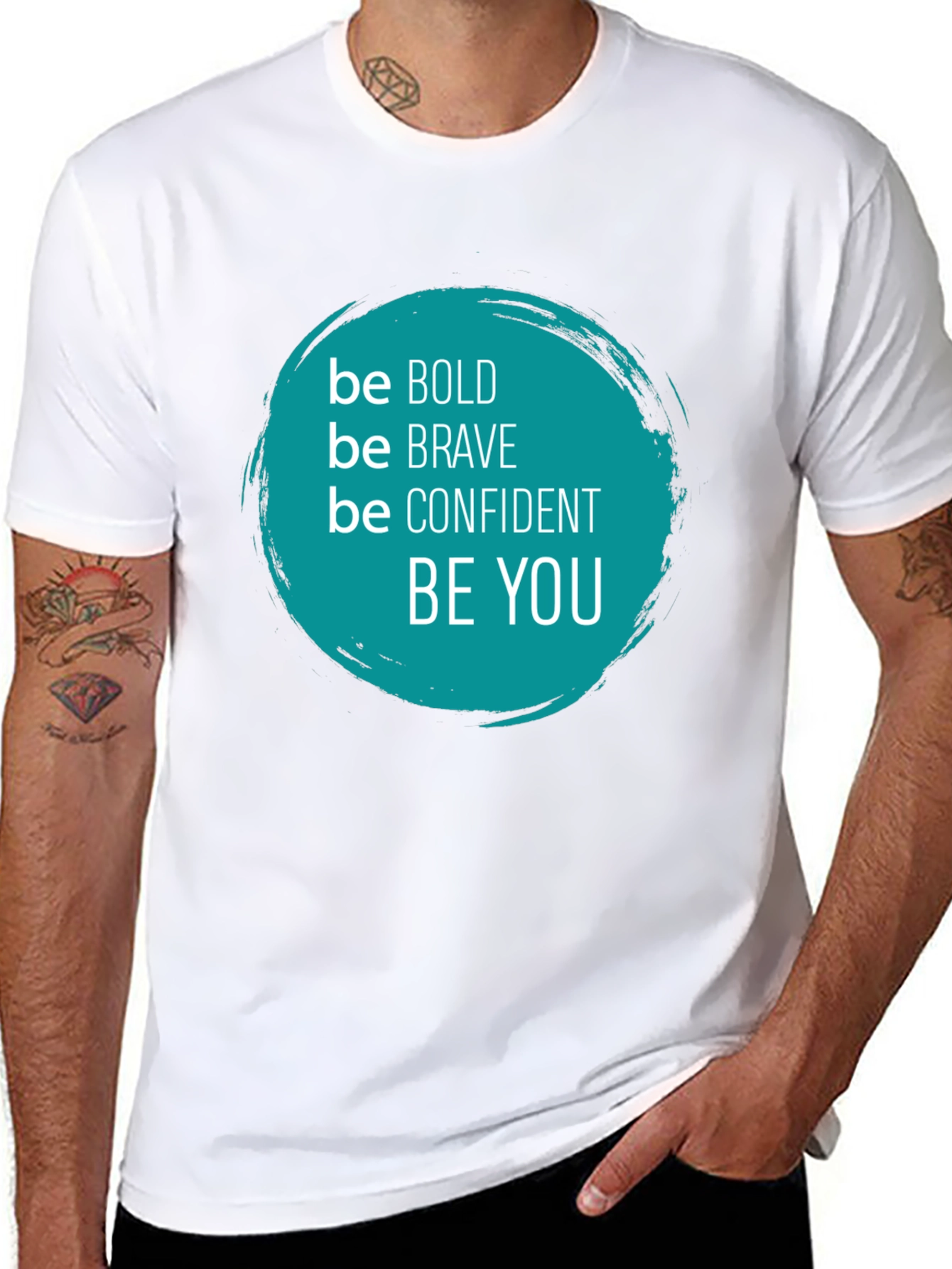 Be Bold Graphic Tee - Inspirational Black T-Shirt