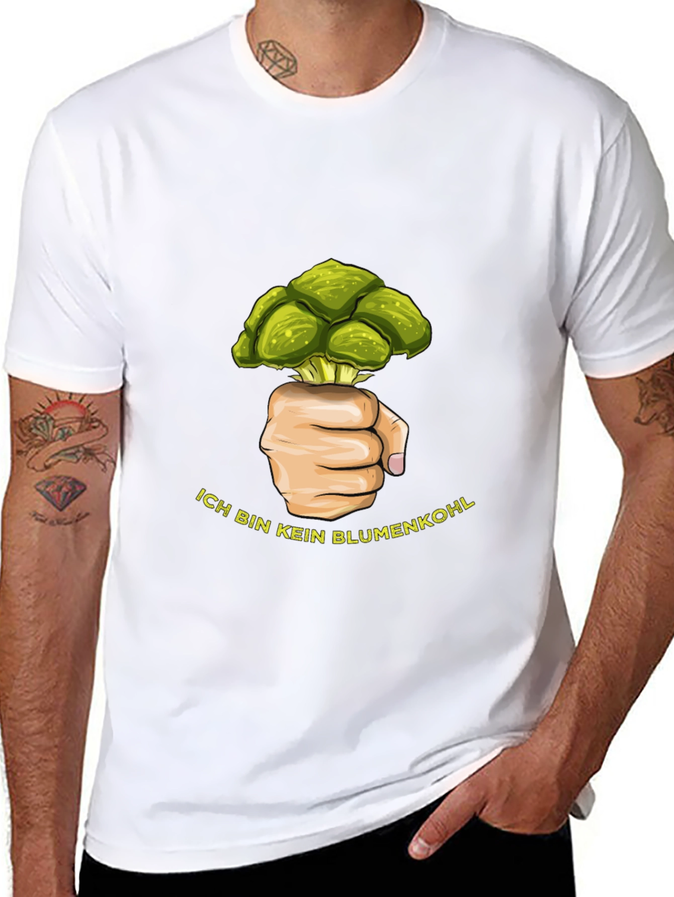 Broccoli Fist T-Shirt - Funny Vegetable Graphic Tee