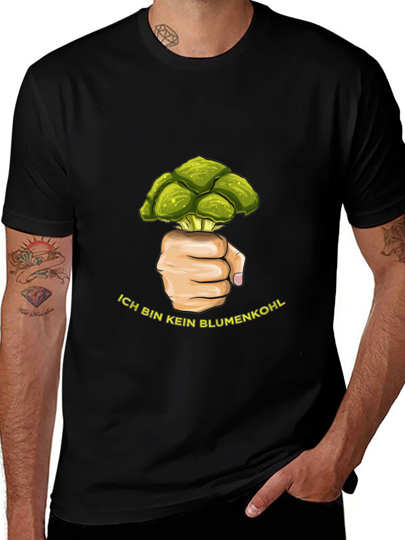 Broccoli Fist T-Shirt - Funny Vegetable Graphic Tee