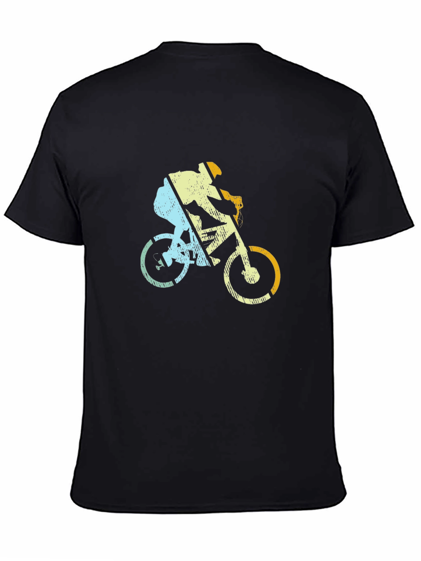 Retro Cycling T-Shirt - Mountain Bike Rider Design