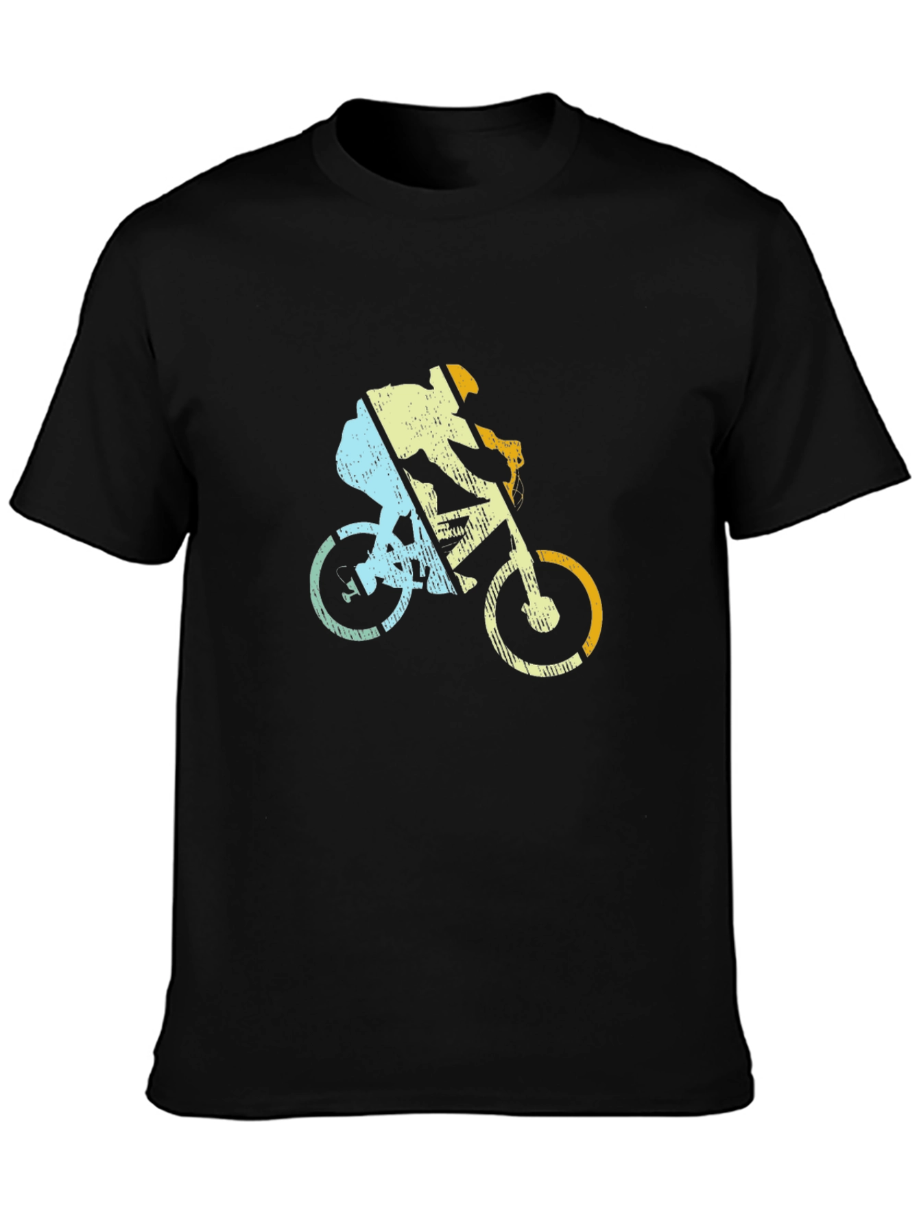 Retro Cycling T-Shirt - Mountain Bike Rider Design
