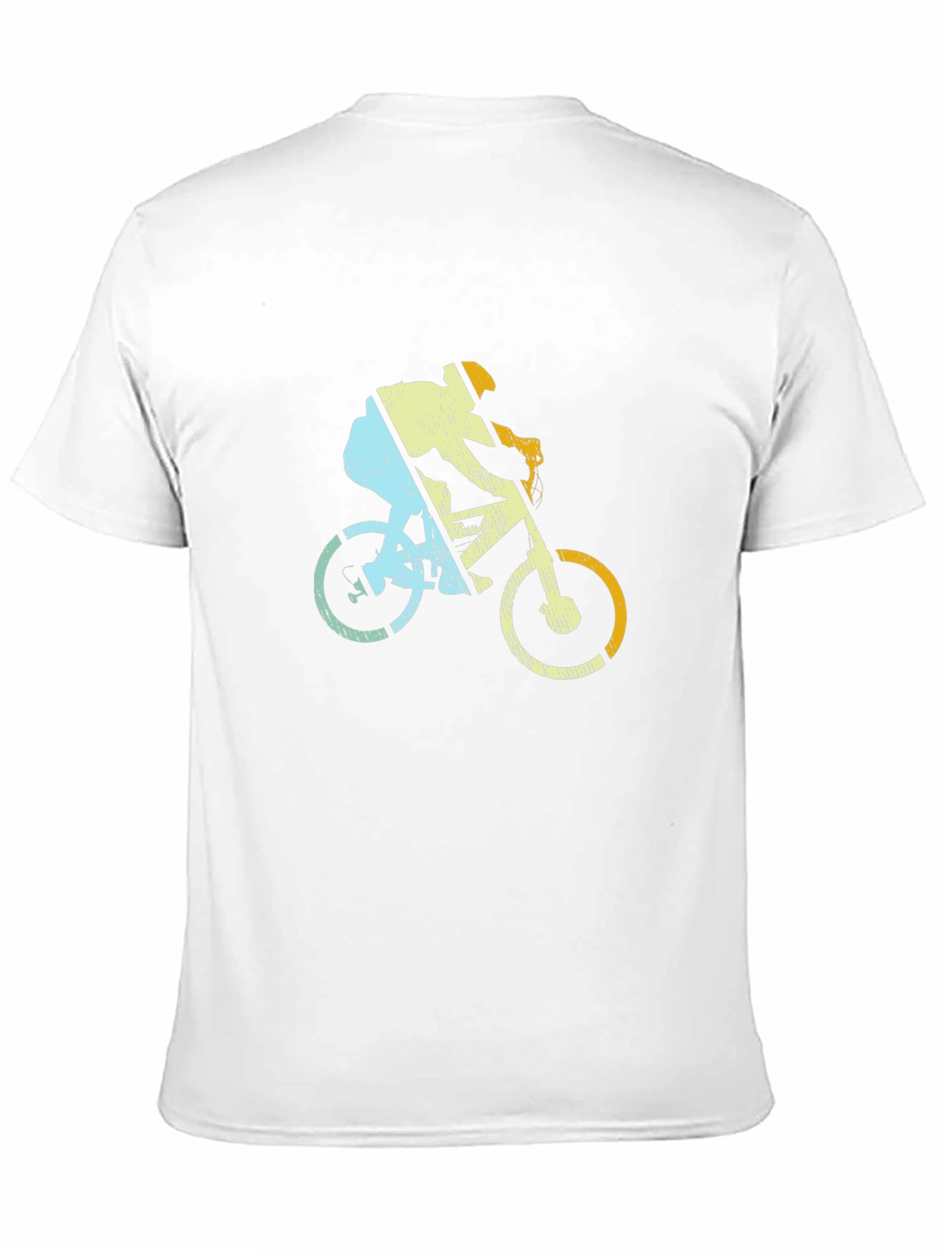 Retro Cycling T-Shirt - Mountain Bike Rider Design