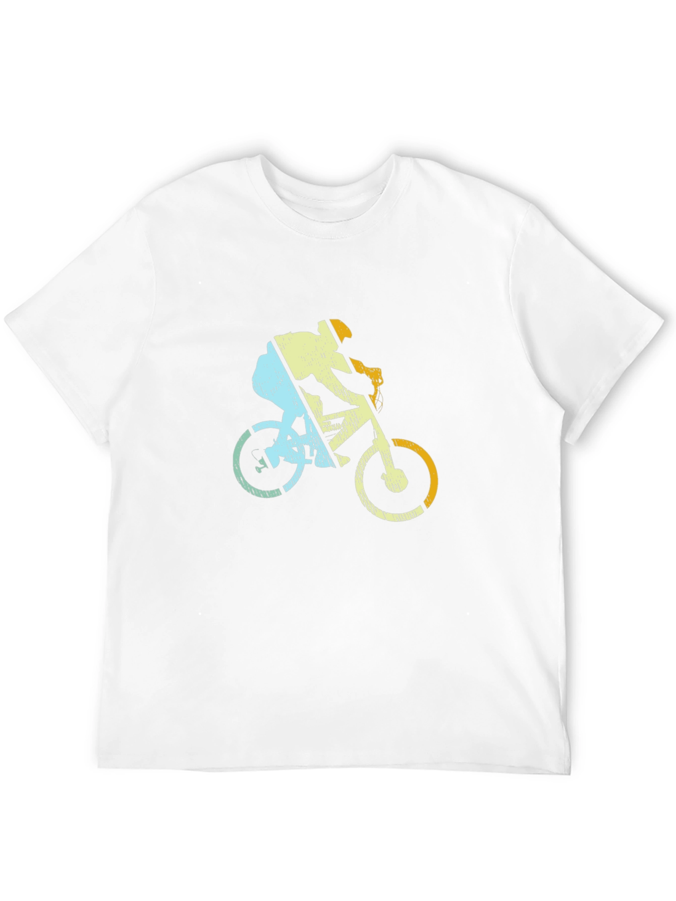 Retro Cycling T-Shirt - Mountain Bike Rider Design