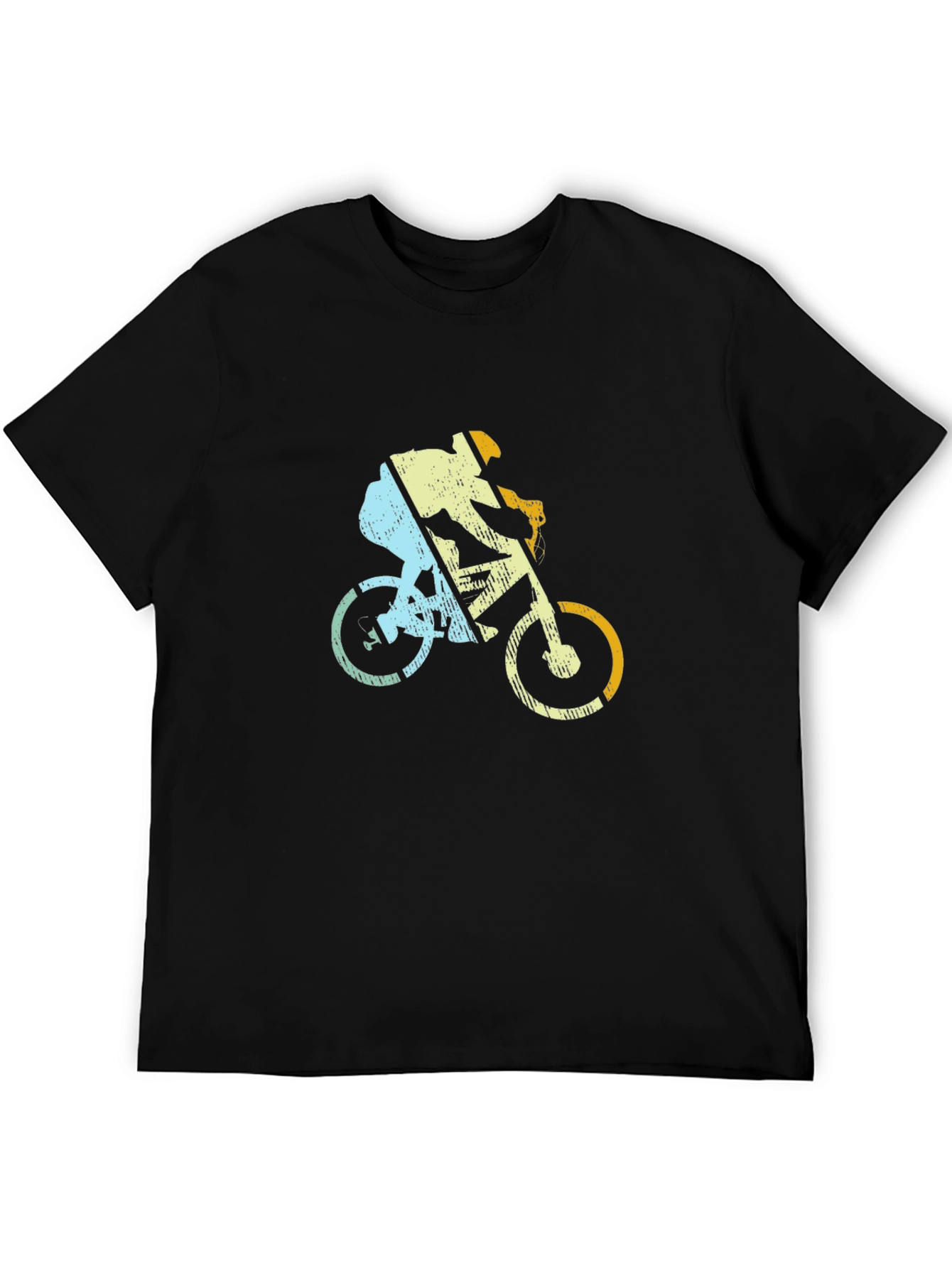 Retro Cycling T-Shirt - Mountain Bike Rider Design