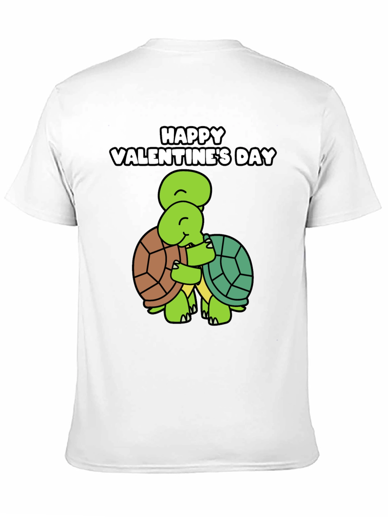 Valentines Day Turtle Hug Graphic Tee