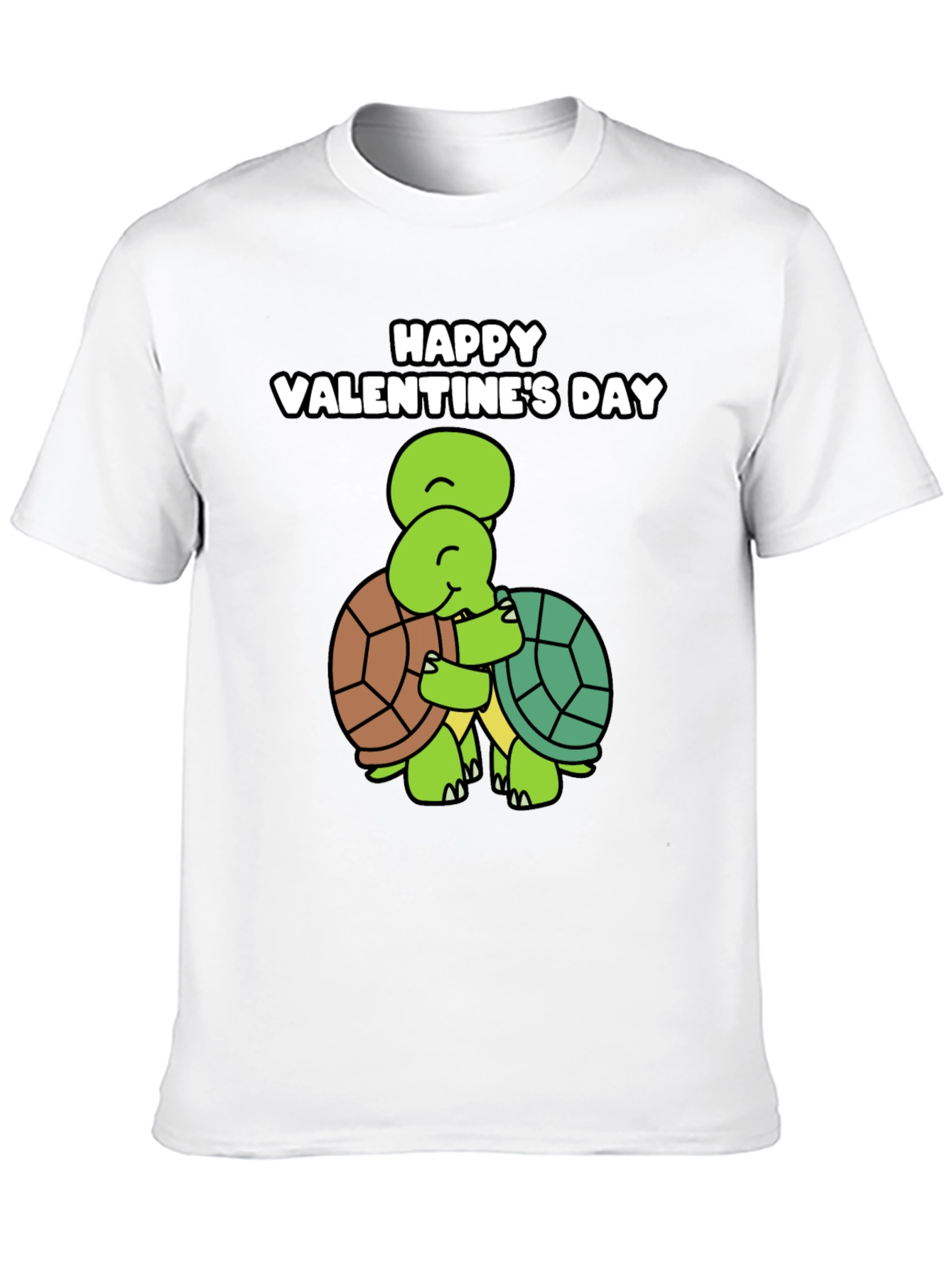 Valentines Day Turtle Hug Graphic Tee