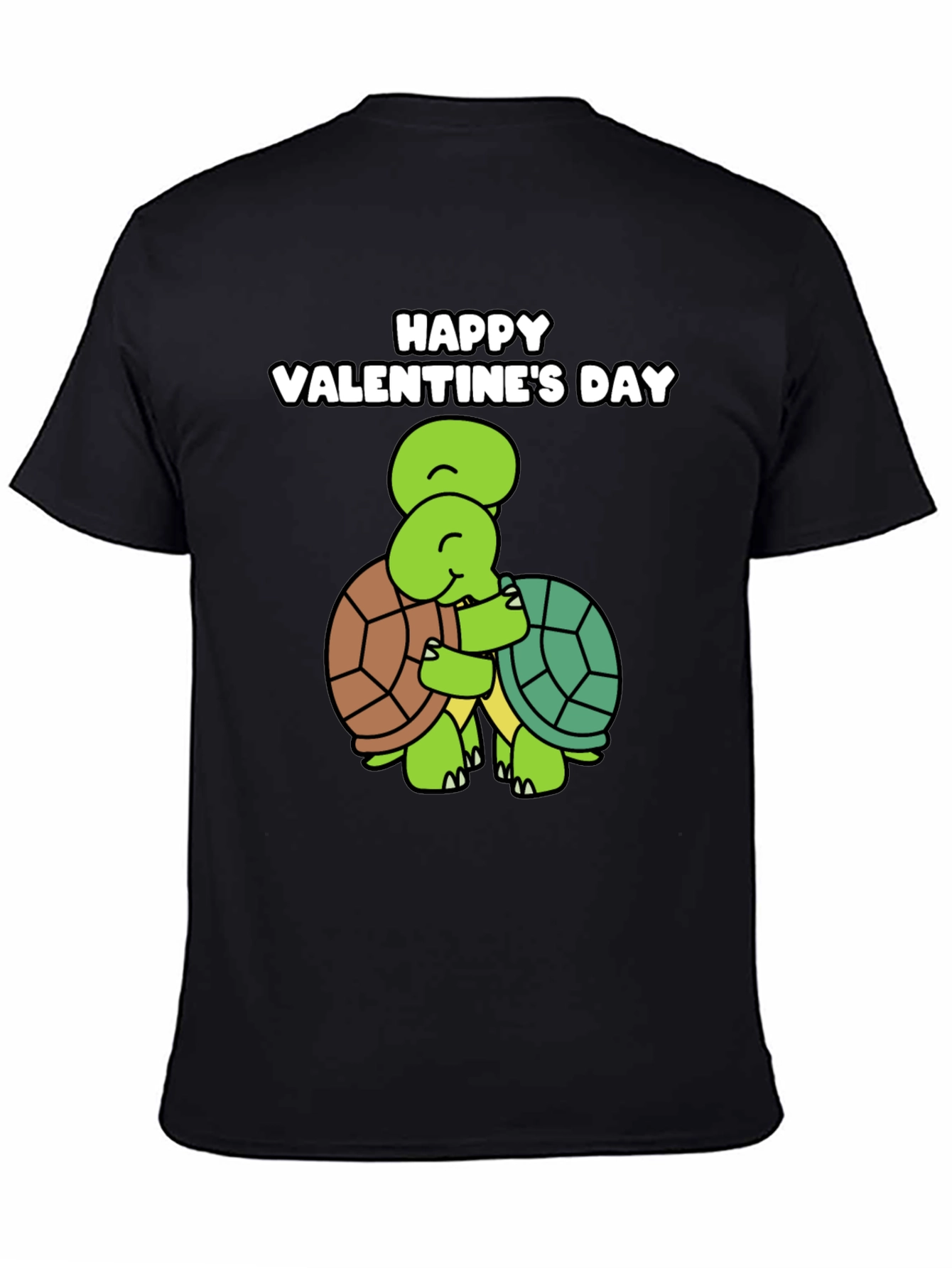 Valentines Day Turtle Hug Graphic Tee
