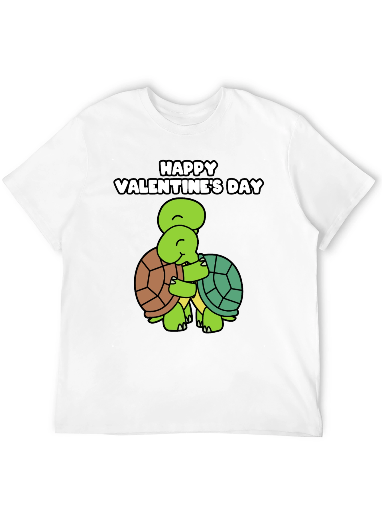 Valentines Day Turtle Hug Graphic Tee