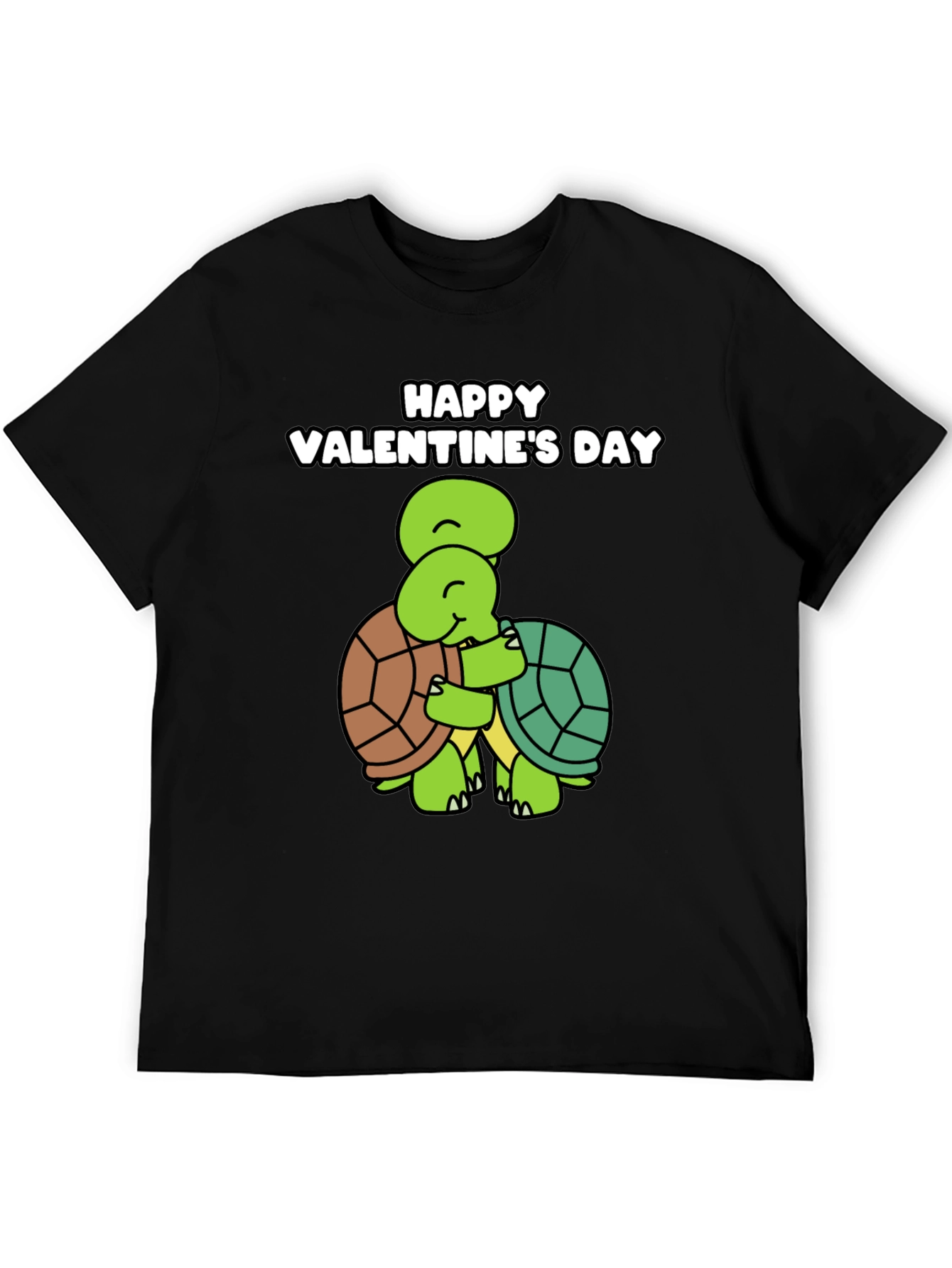 Valentines Day Turtle Hug Graphic Tee