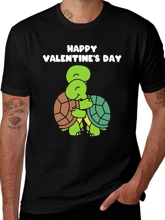 Valentines Day Turtle Hug Graphic Tee