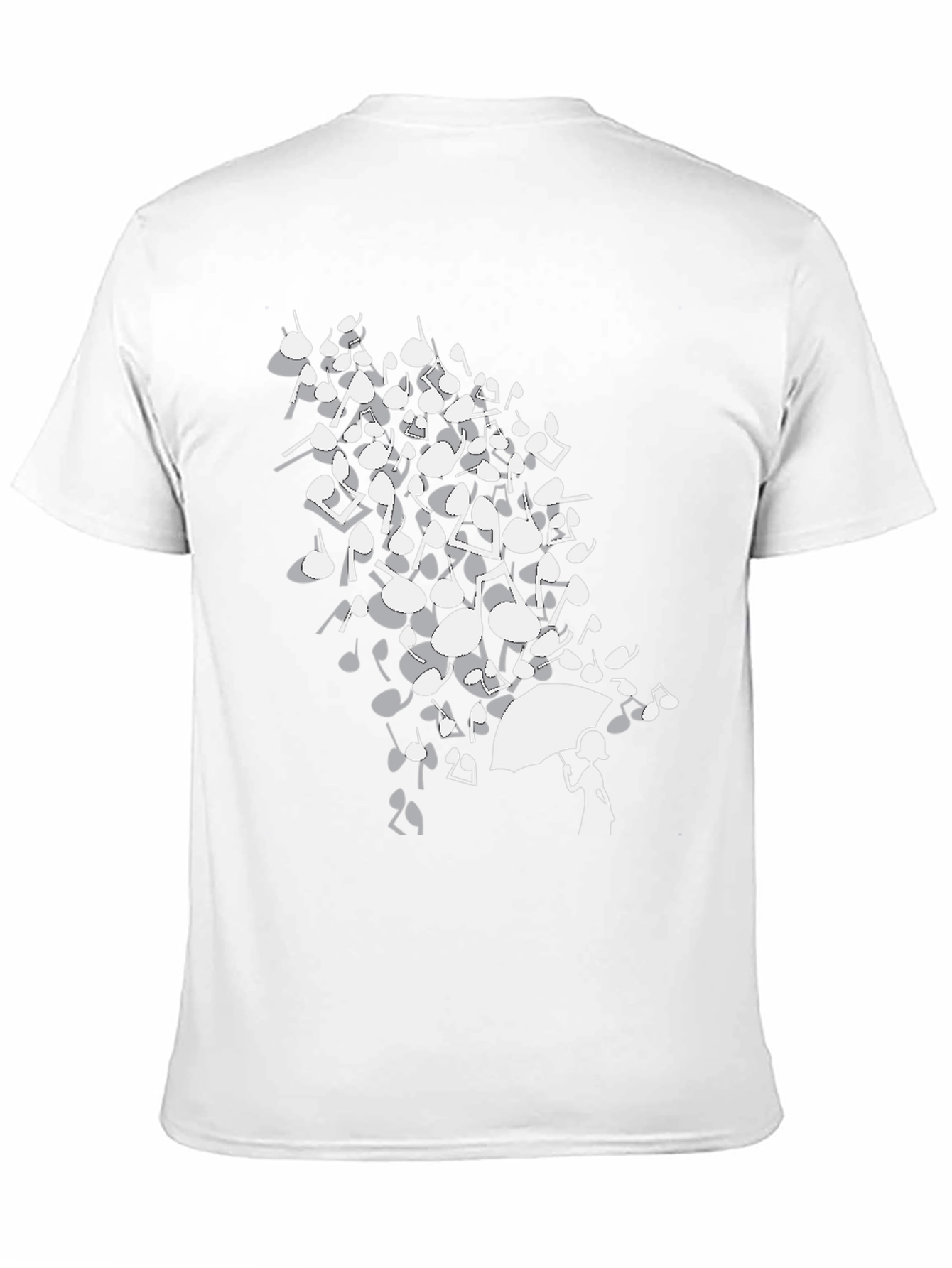 Musical Notes Umbrella Graphic T-Shirt