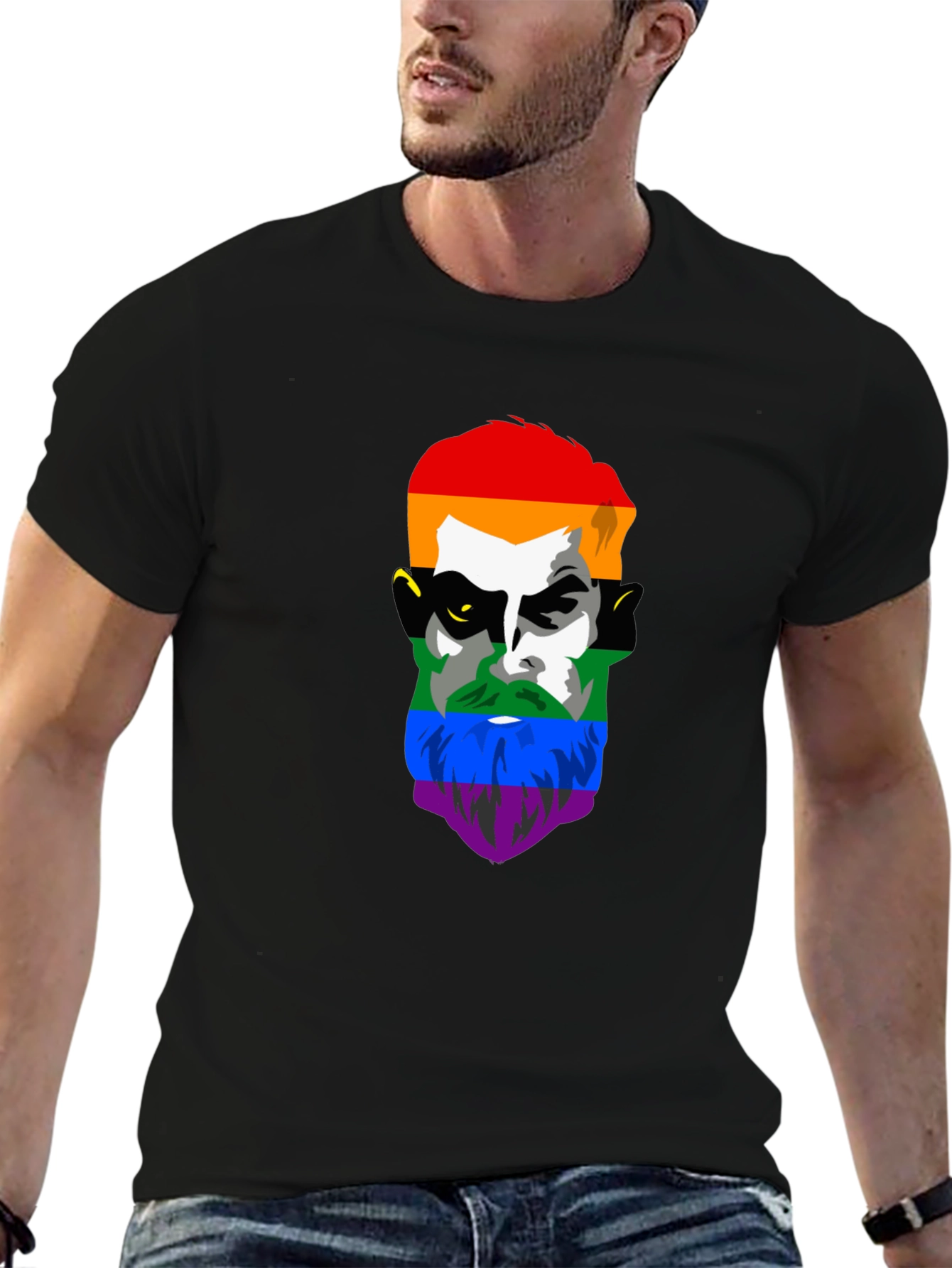 LGBT Pride Face Graphic Tee