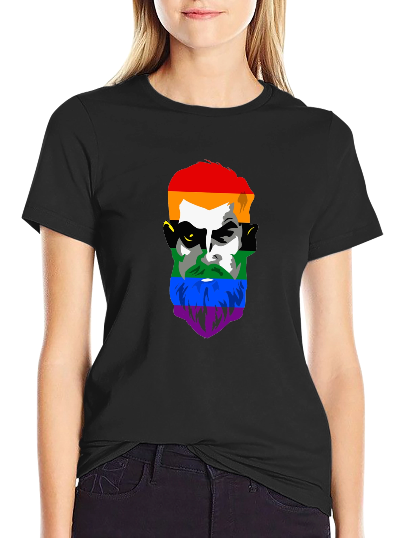LGBT Pride Face Graphic Tee