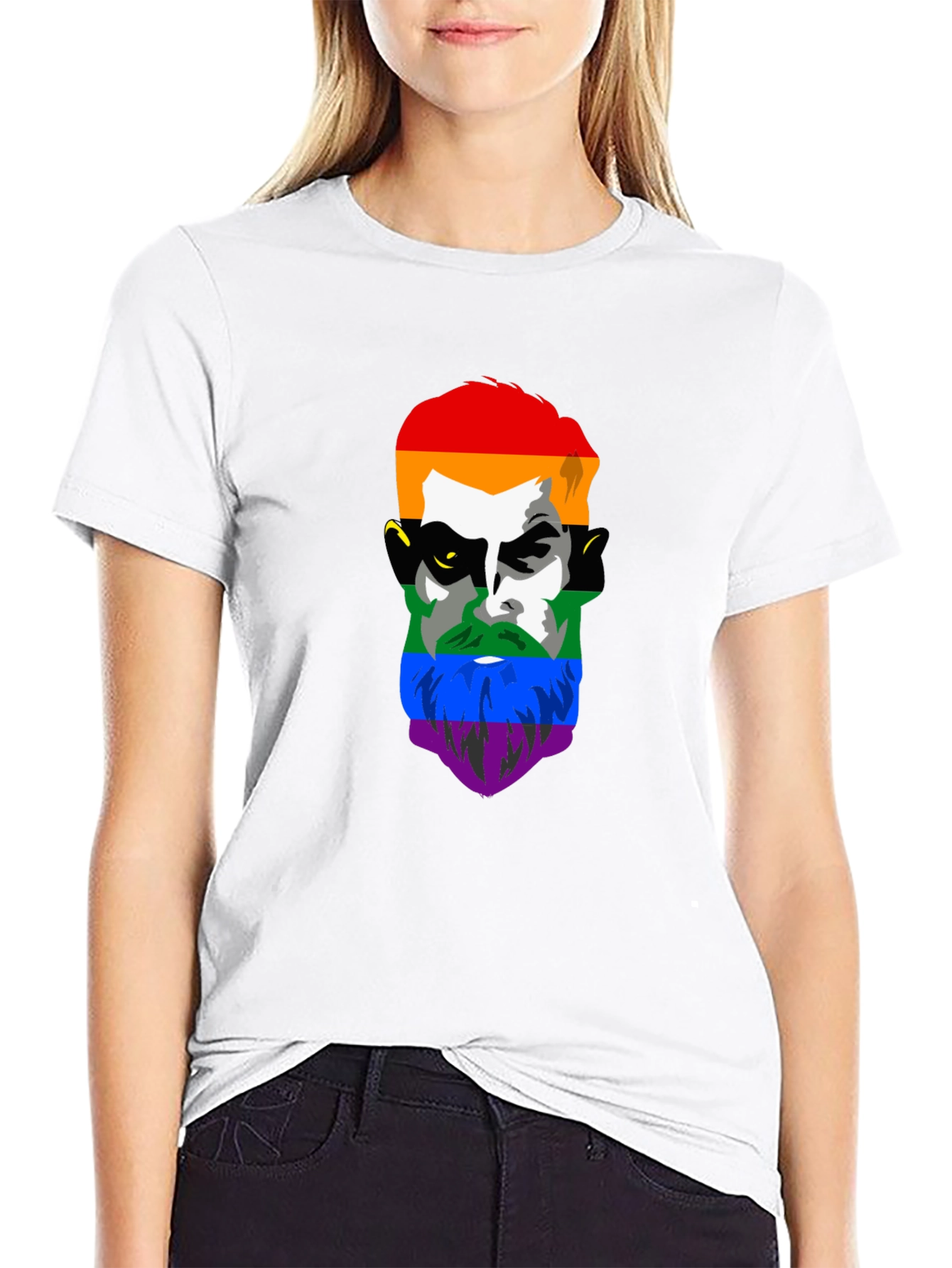 LGBT Pride Face Graphic Tee