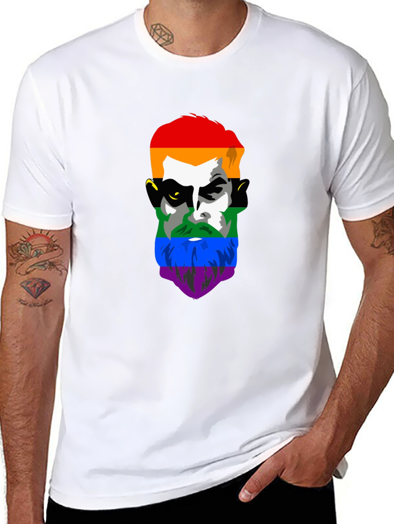 LGBT Pride Face Graphic Tee