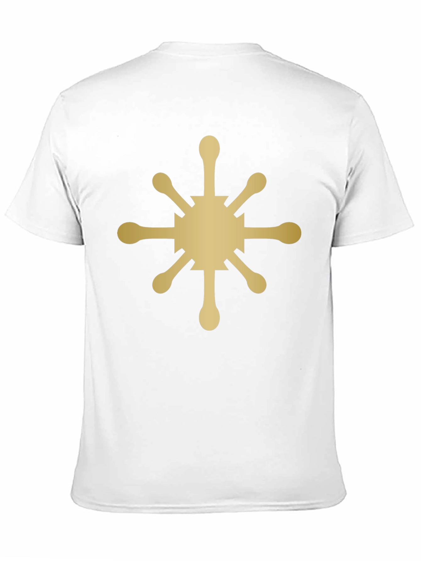 Gold Sunburst Graphic Black T-Shirt