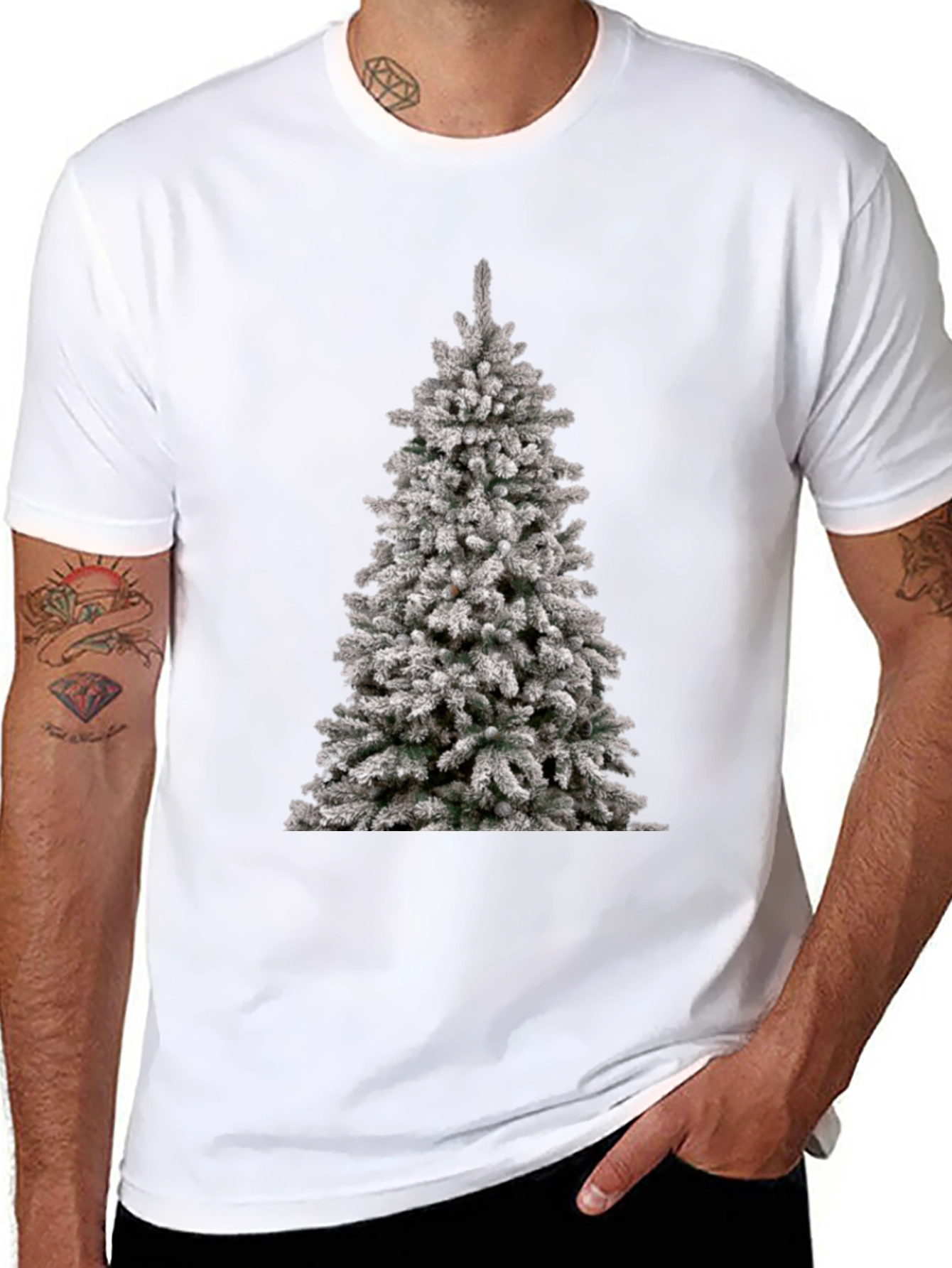 Christmas Tree Graphic Tee - Holiday Style
