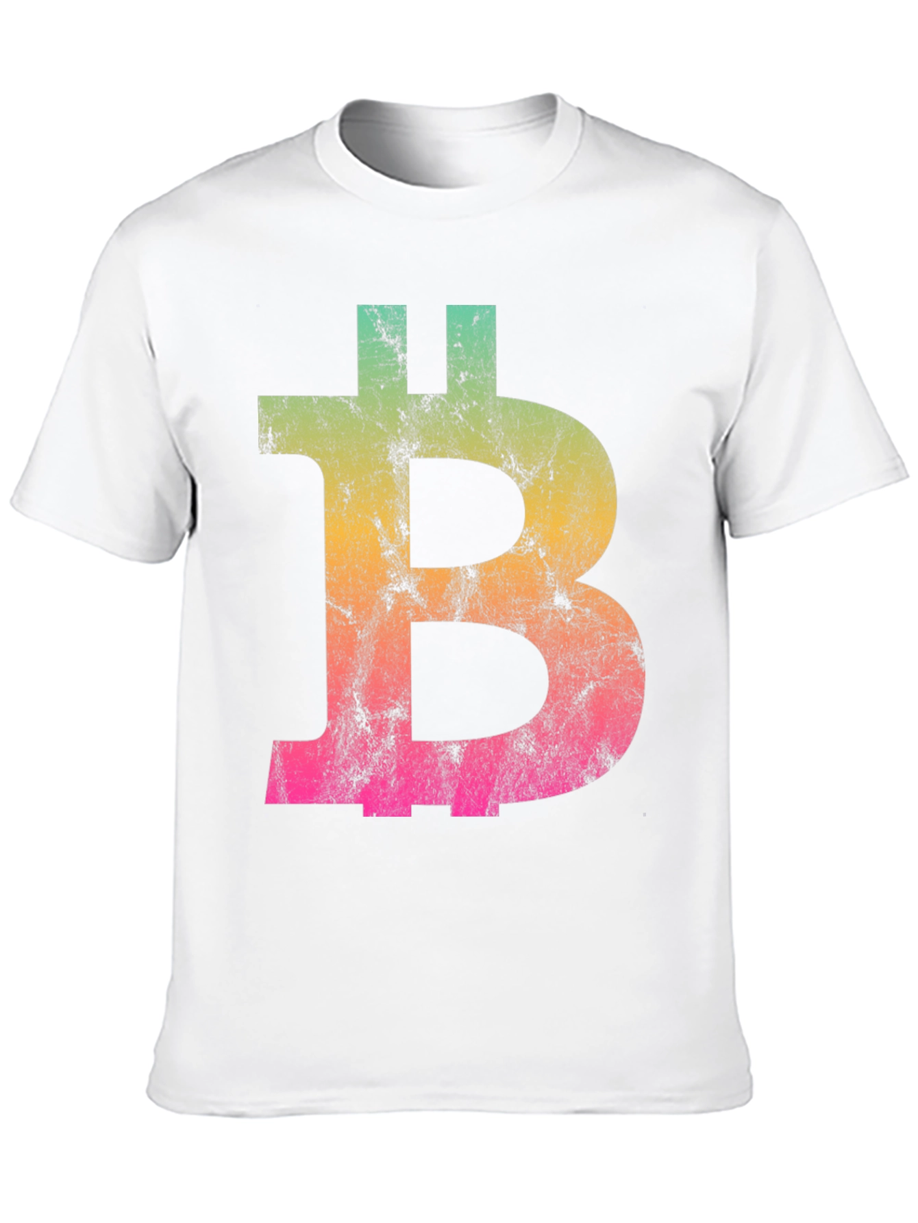 Bitcoin Gradient Graphic Tee - Black Crypto Shirt