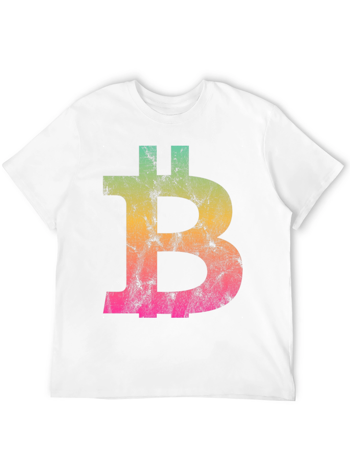 Bitcoin Gradient Graphic Tee - Black Crypto Shirt