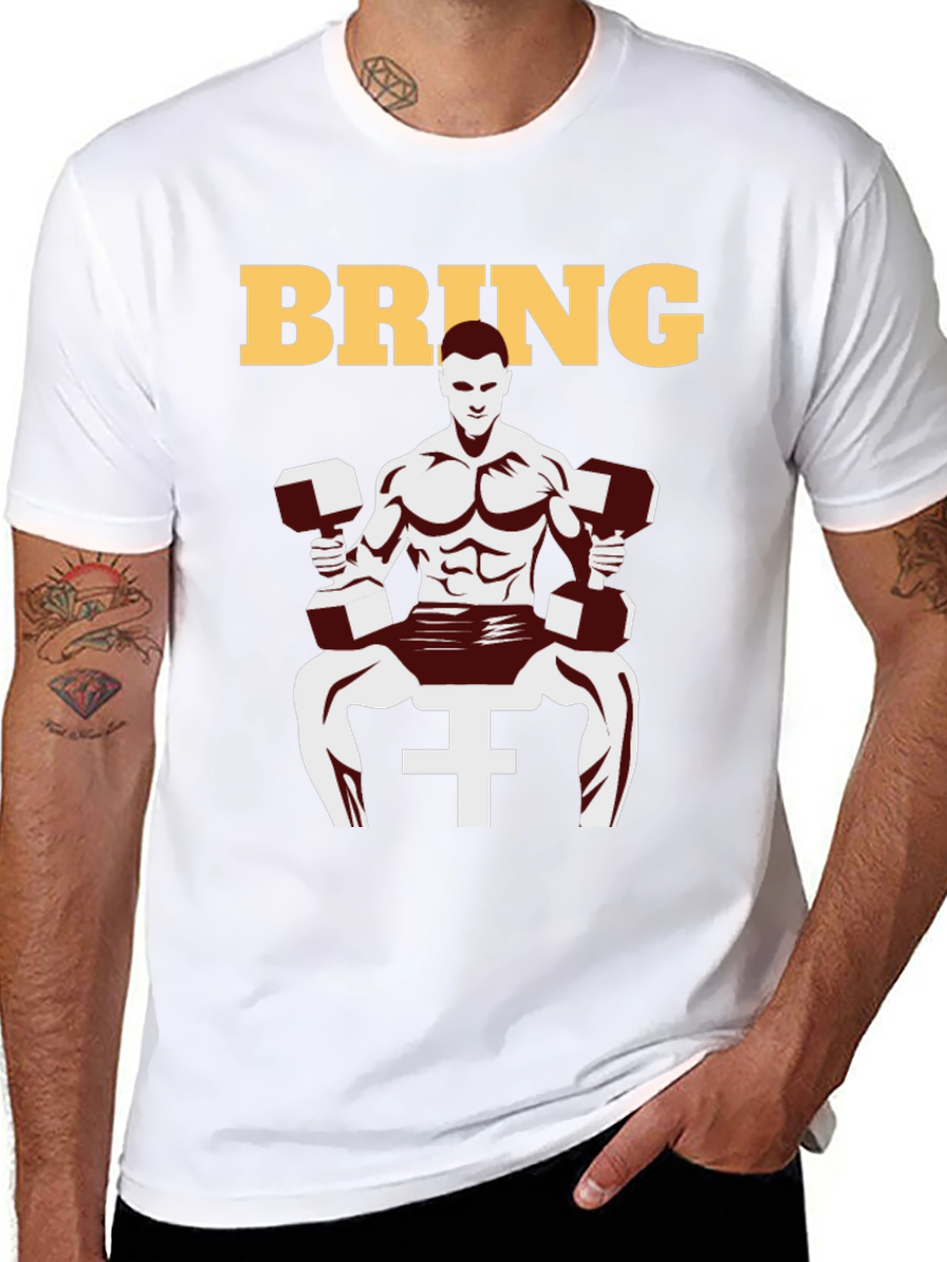 Bring It! Gym Workout Graphic T-Shirt