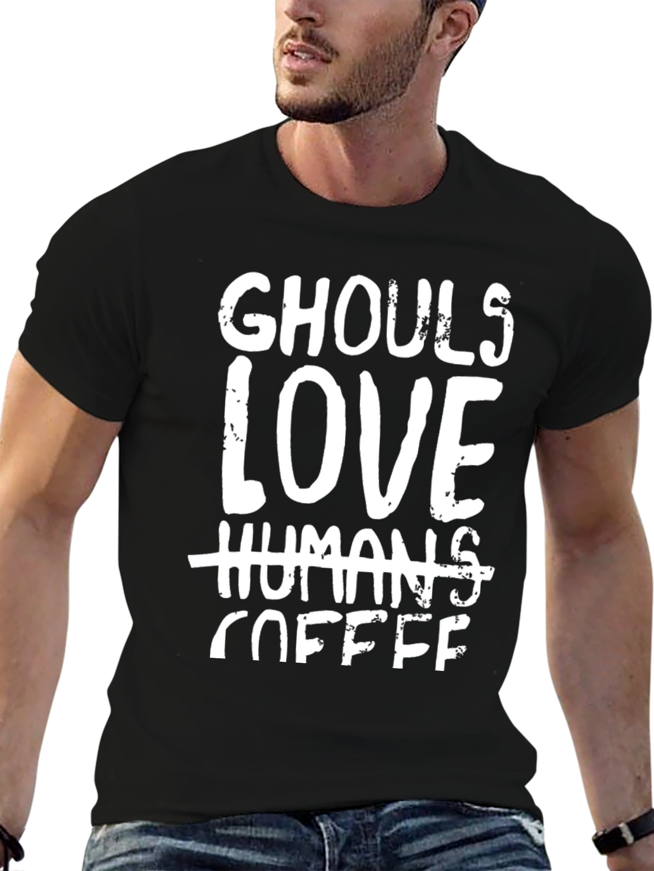 Ghouls Love Coffee T-Shirt - Funny Halloween Tee