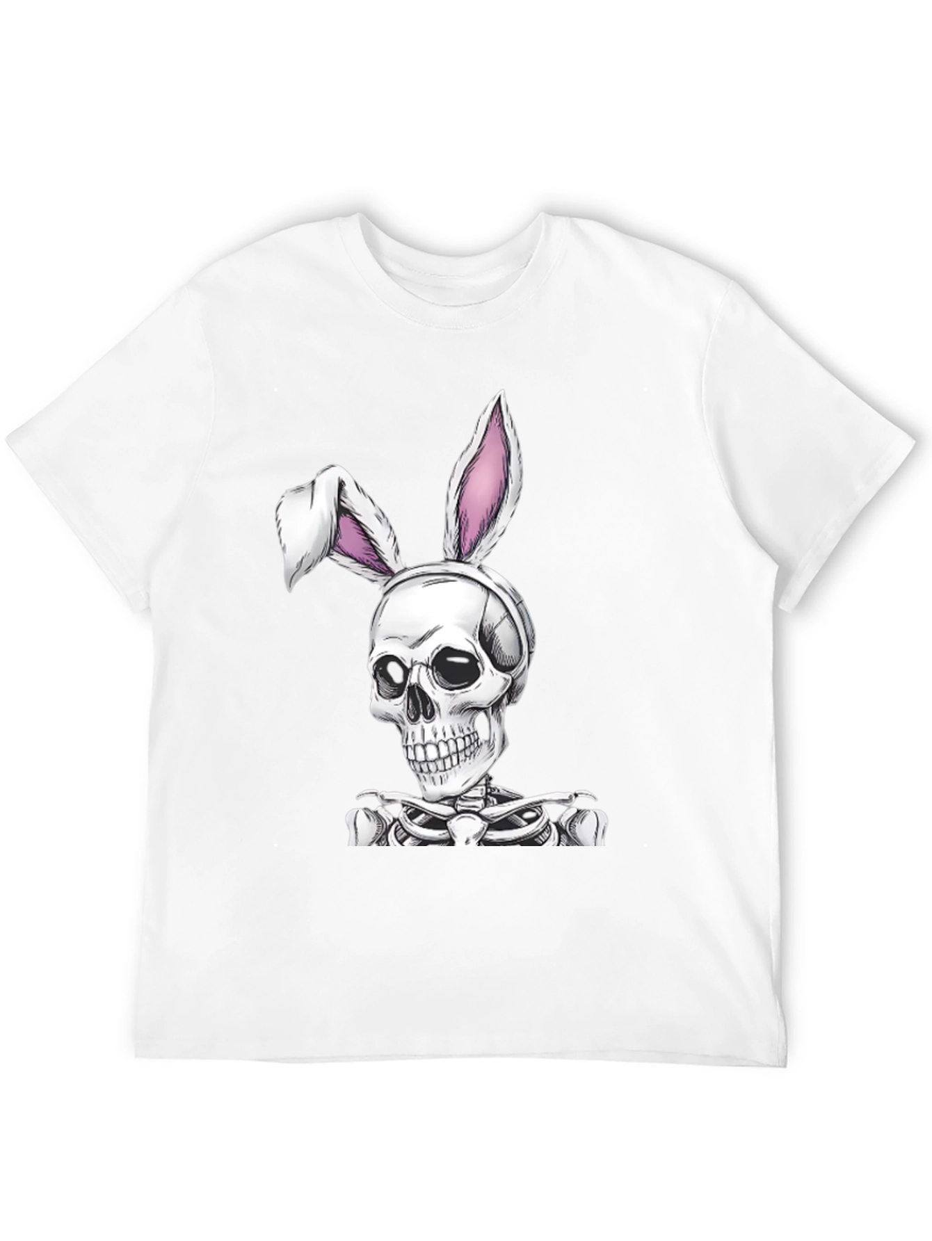 Skull Bunny Graphic Tee - Spooky Easter T-Shirt