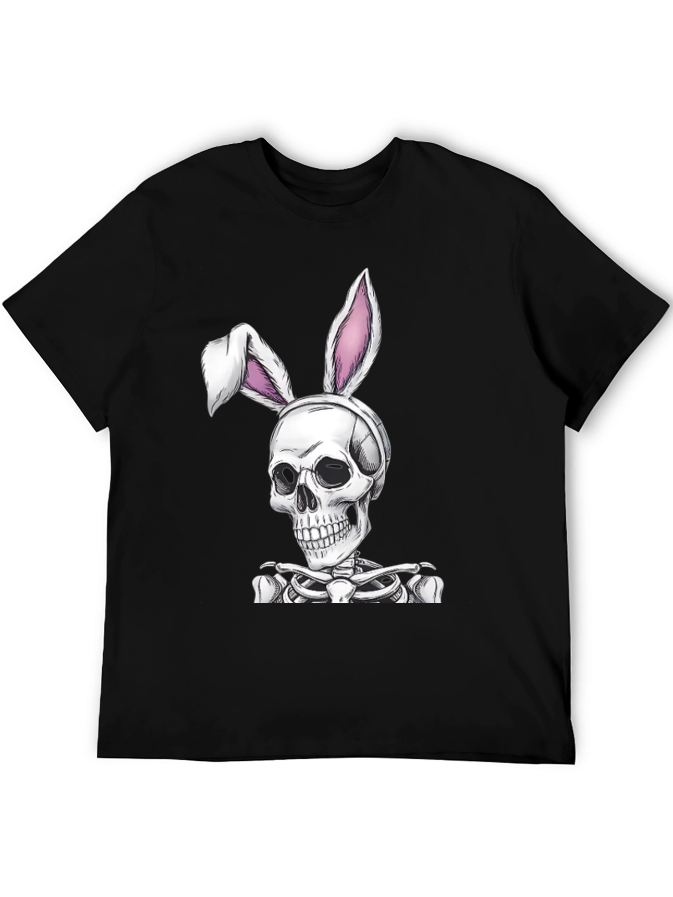 Skull Bunny Graphic Tee - Spooky Easter T-Shirt