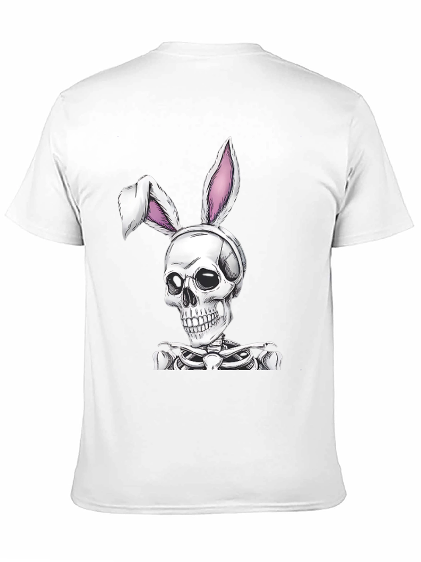 Skull Bunny Graphic Tee - Spooky Easter T-Shirt