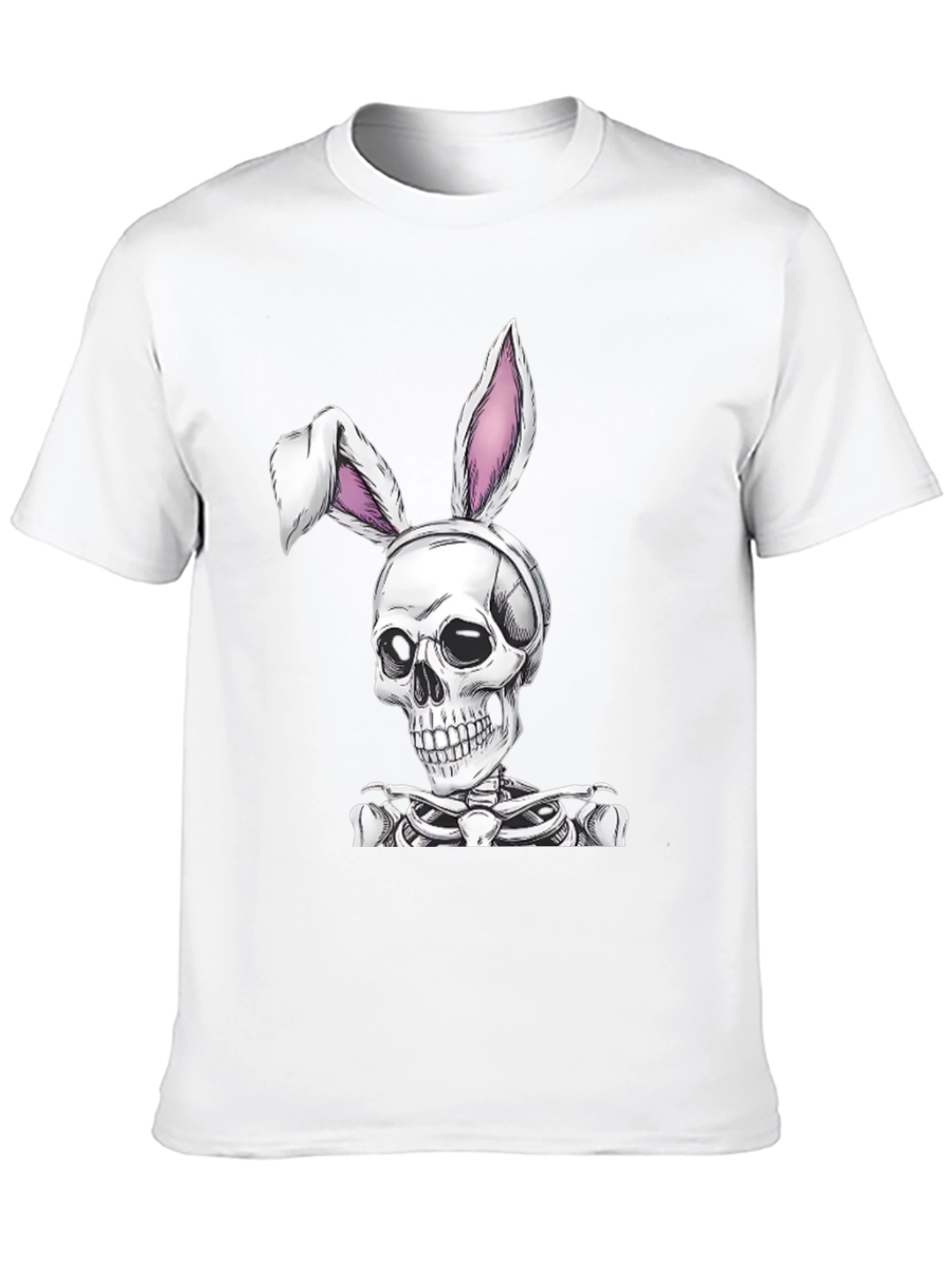 Skull Bunny Graphic Tee - Spooky Easter T-Shirt
