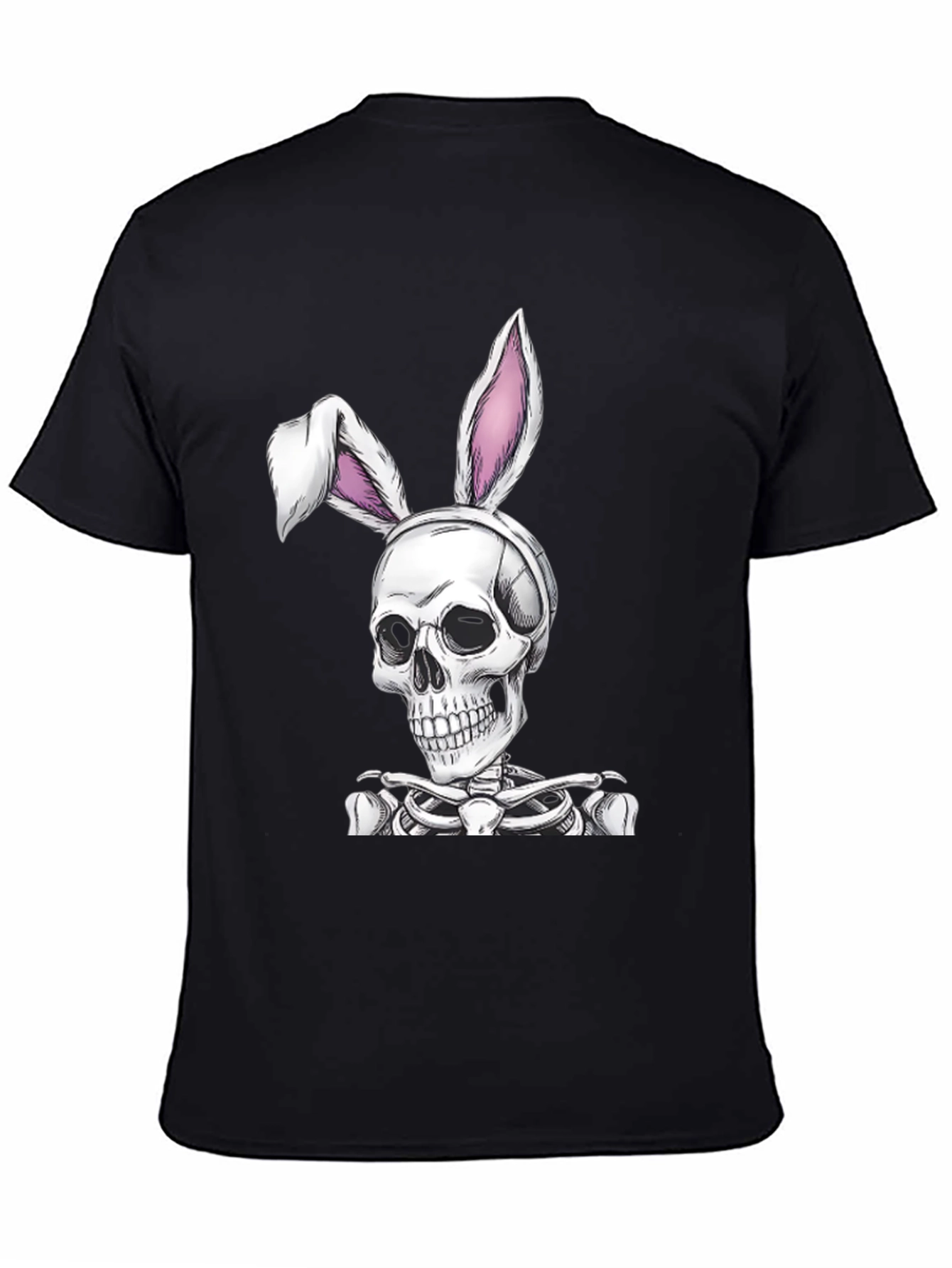 Skull Bunny Graphic Tee - Spooky Easter T-Shirt