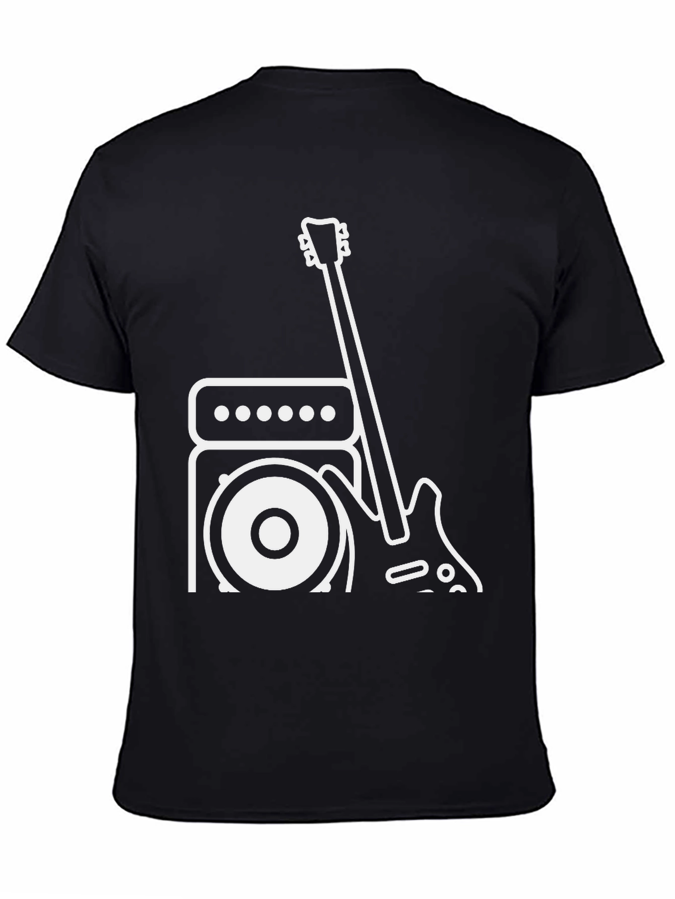 Rock Band Graphic Tee - Black Cotton T-Shirt