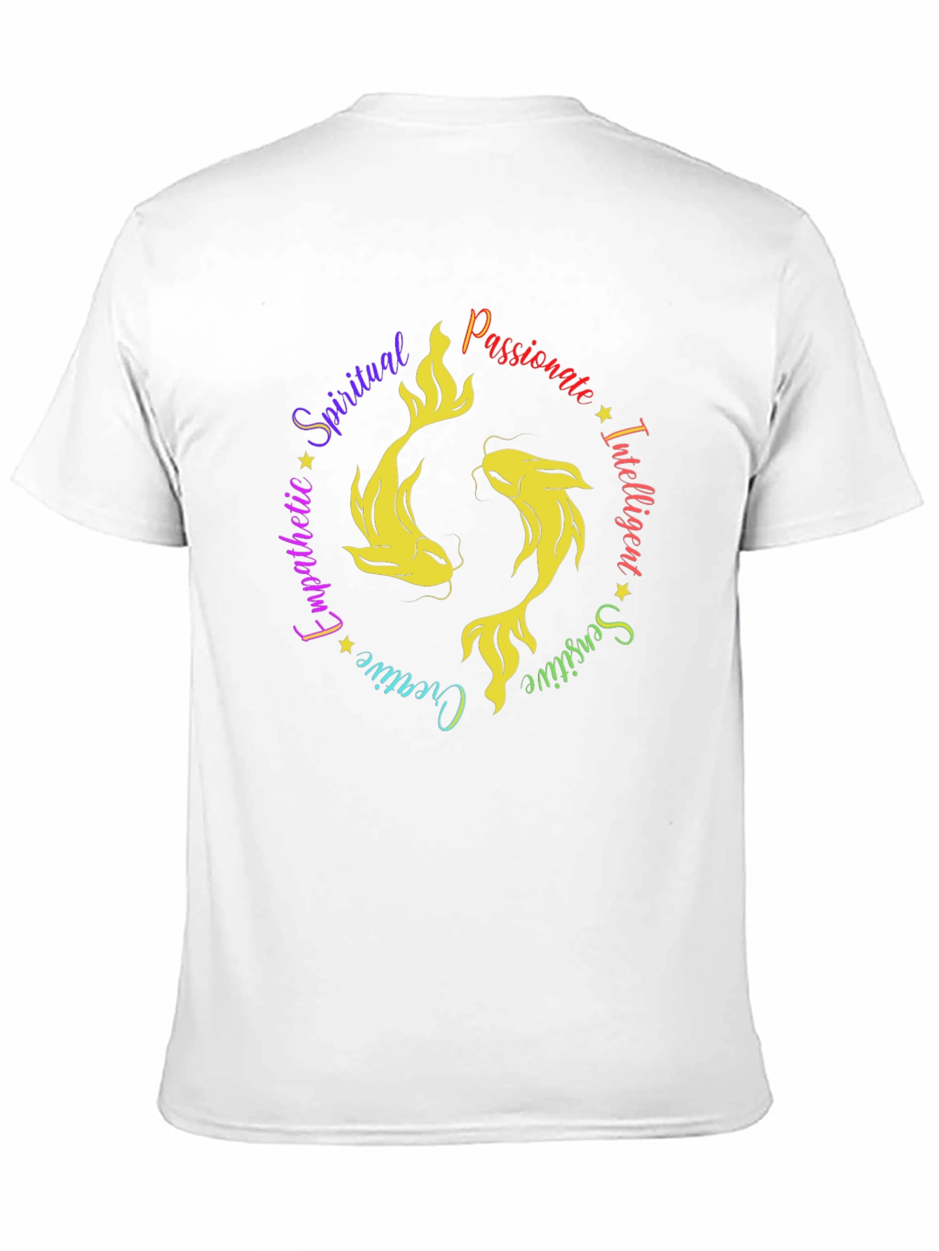 Pisces Zodiac Sign T-Shirt - Spiritual Passionate Intelligent