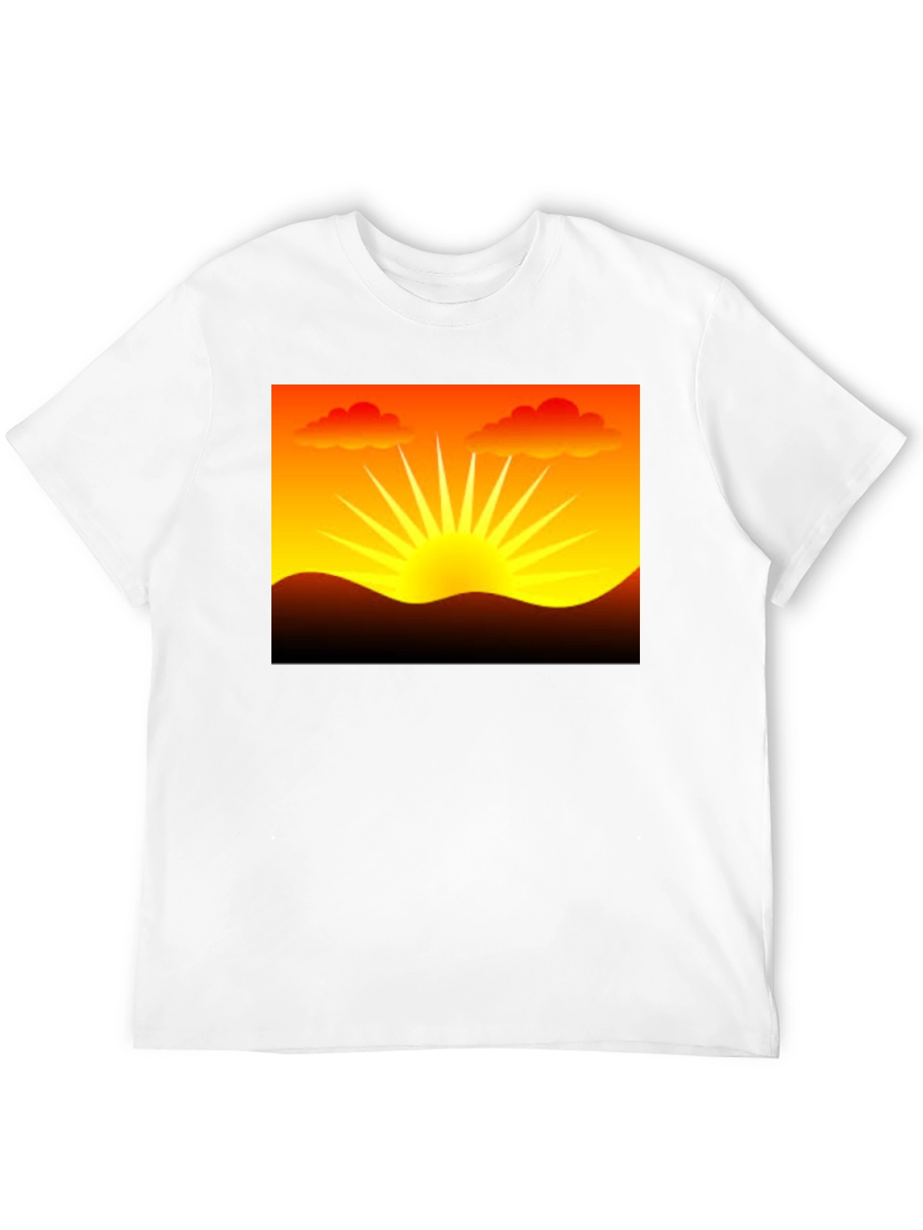 Sunset Graphic Black T-Shirt