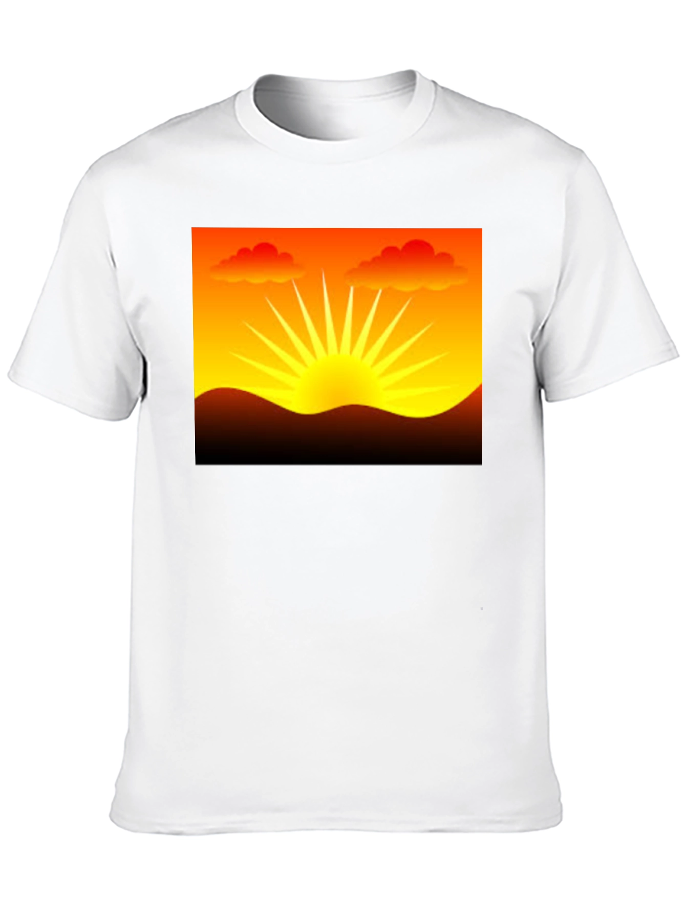 Sunset Graphic Black T-Shirt