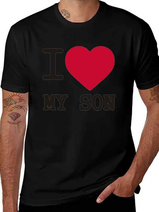 I Heart My Son T-Shirt - Black Graphic Tee