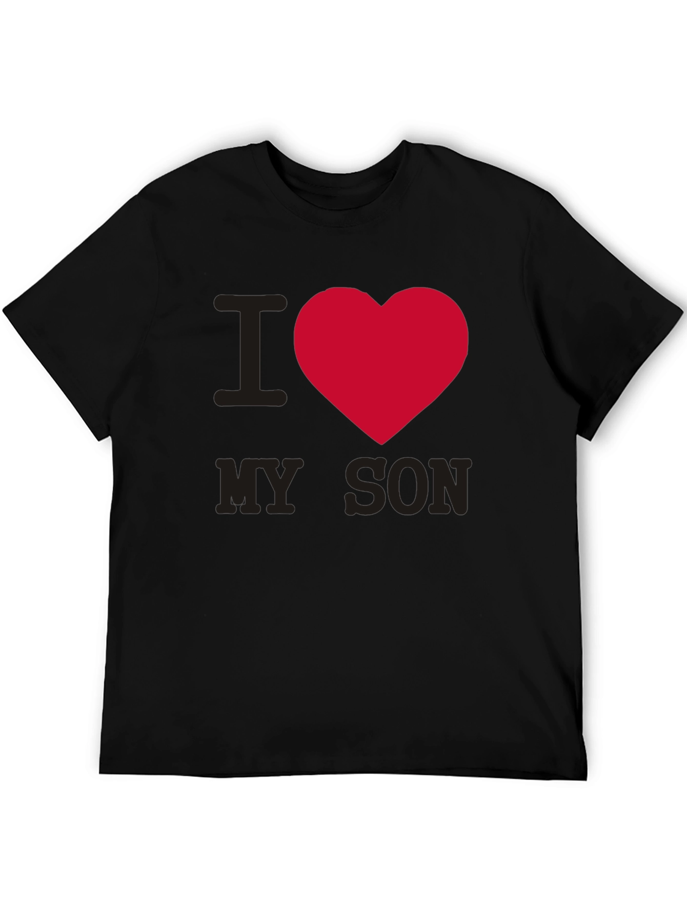 I Heart My Son T-Shirt - Black Graphic Tee